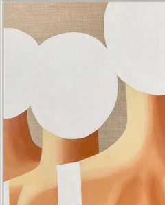 Three Swimmers from the Back - acrylic and oil on canvas