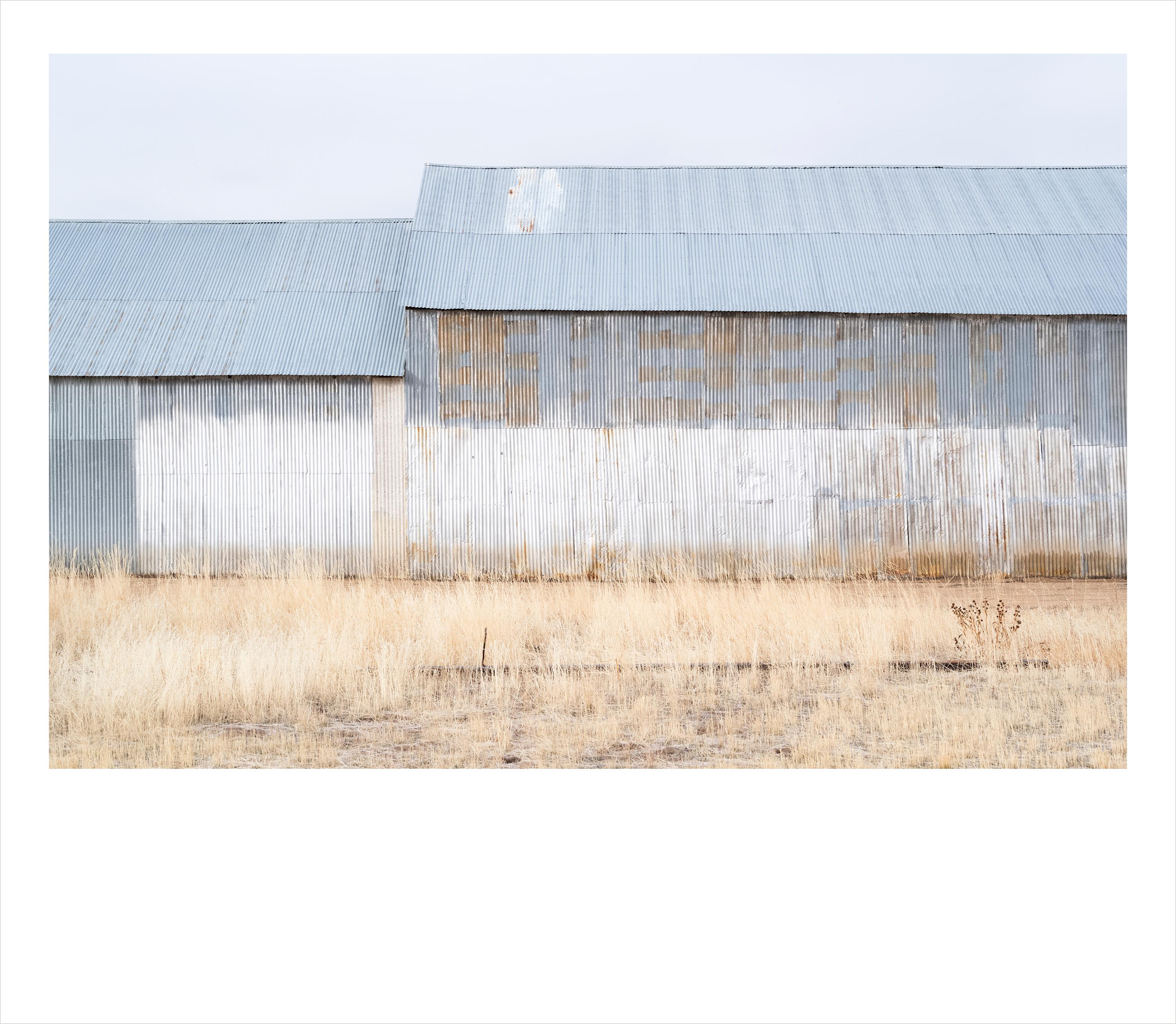 Wendel Wirth Color Photograph - Painted Barn I- color photograph of agricultural building in Idaho 