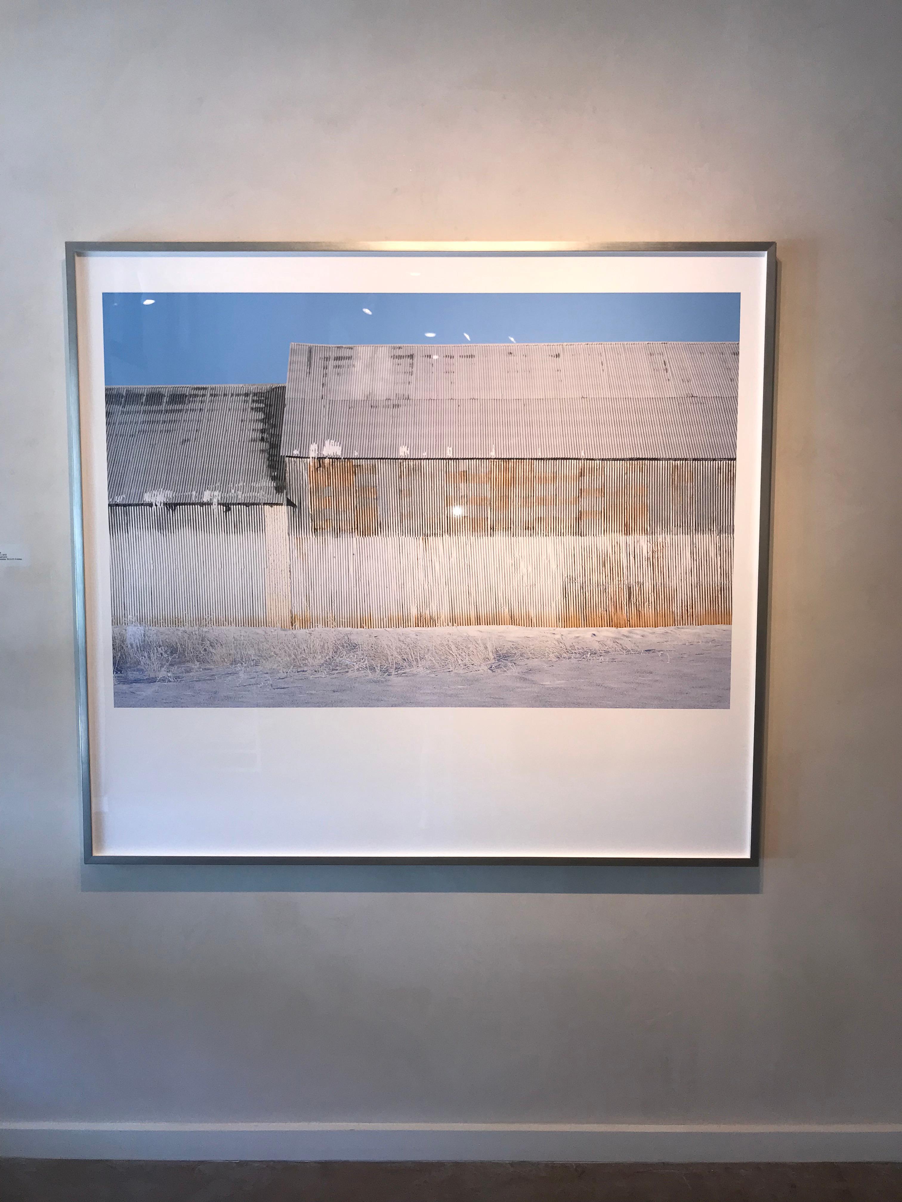 Painted Barn II- color photograph of agricultural building in Idaho framed - Photograph by Wendel Wirth