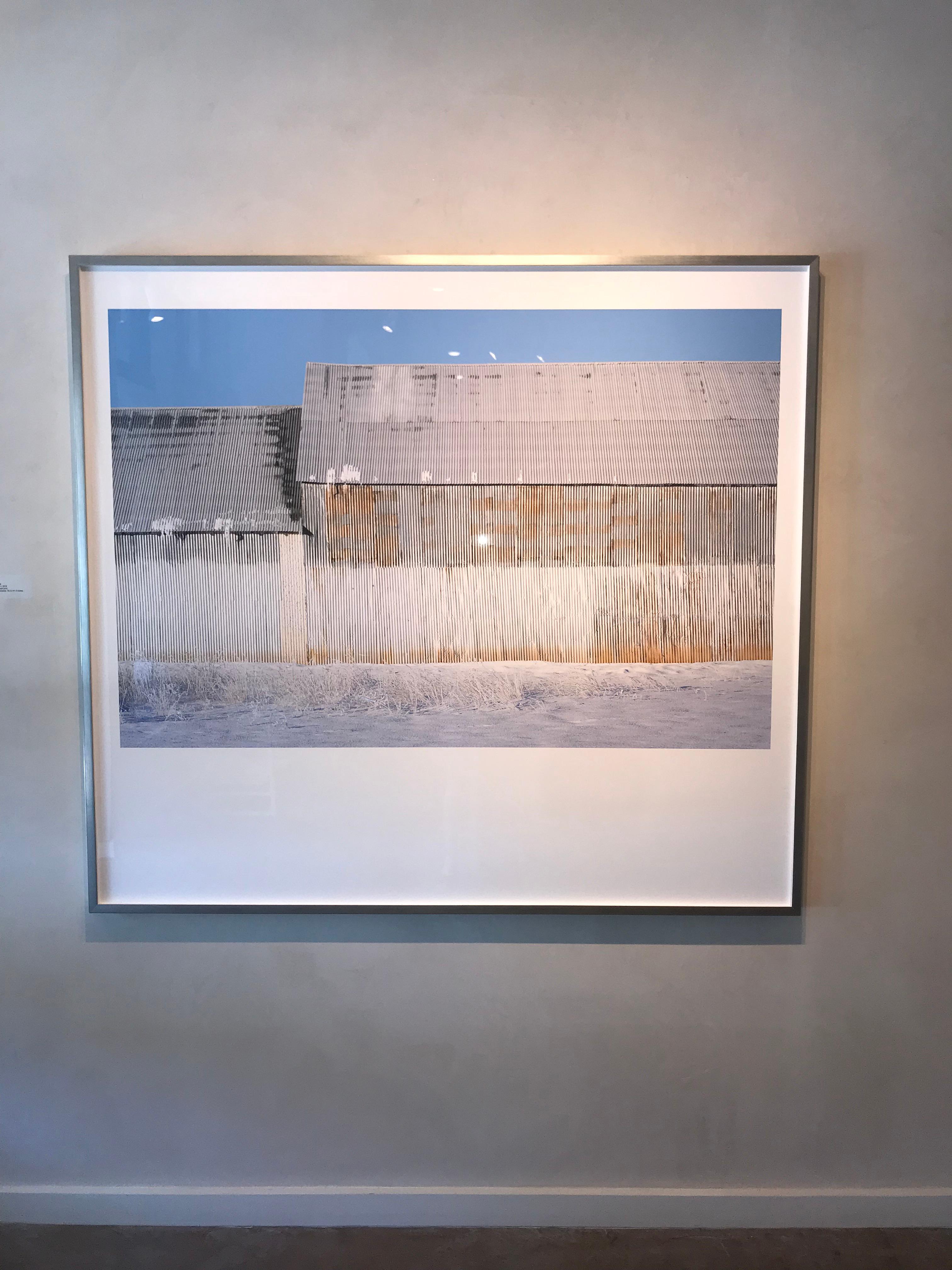 Painted Barn II- framed color landscape photograph ed. 2 of 3 - Photograph by Wendel Wirth