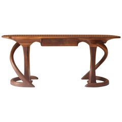 Wendell Castle American Studio Craft Nussbaum Konsole mit Schublade
