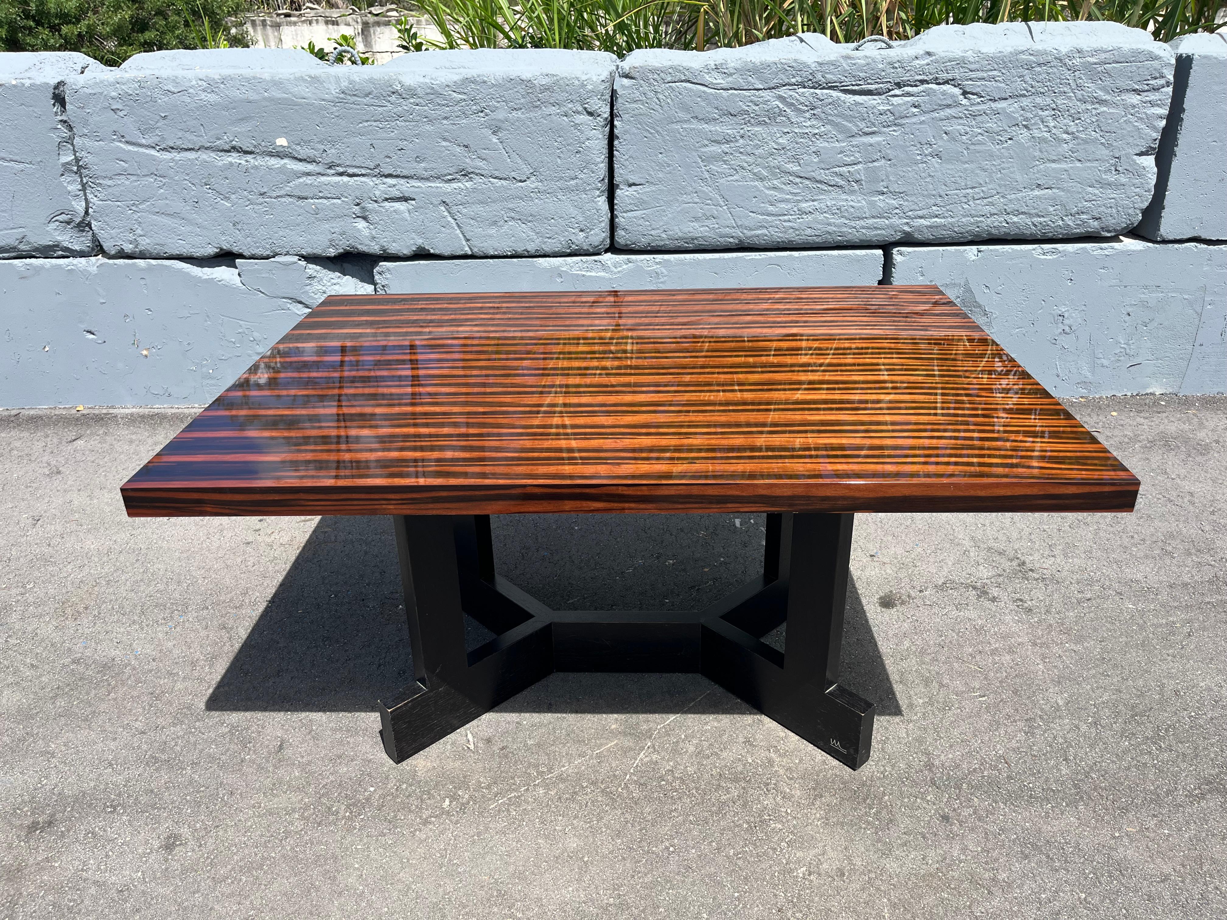 Wendell Castle Collection Quad Dining Table or Desk. Signed