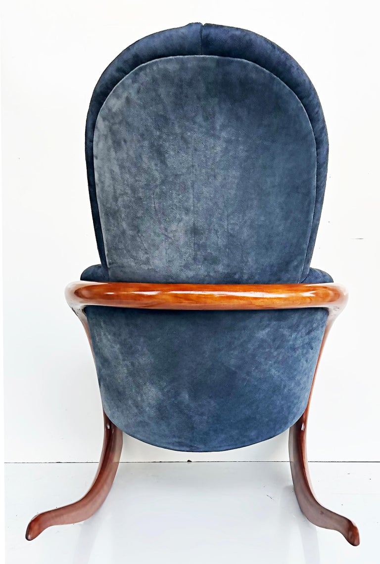 Wendell Castle Crescent Moon Wood and Suede Rocking Chair For Sale at  1stDibs | wendell castle chair, moon chair wood, loose rocker master  schedule 2023