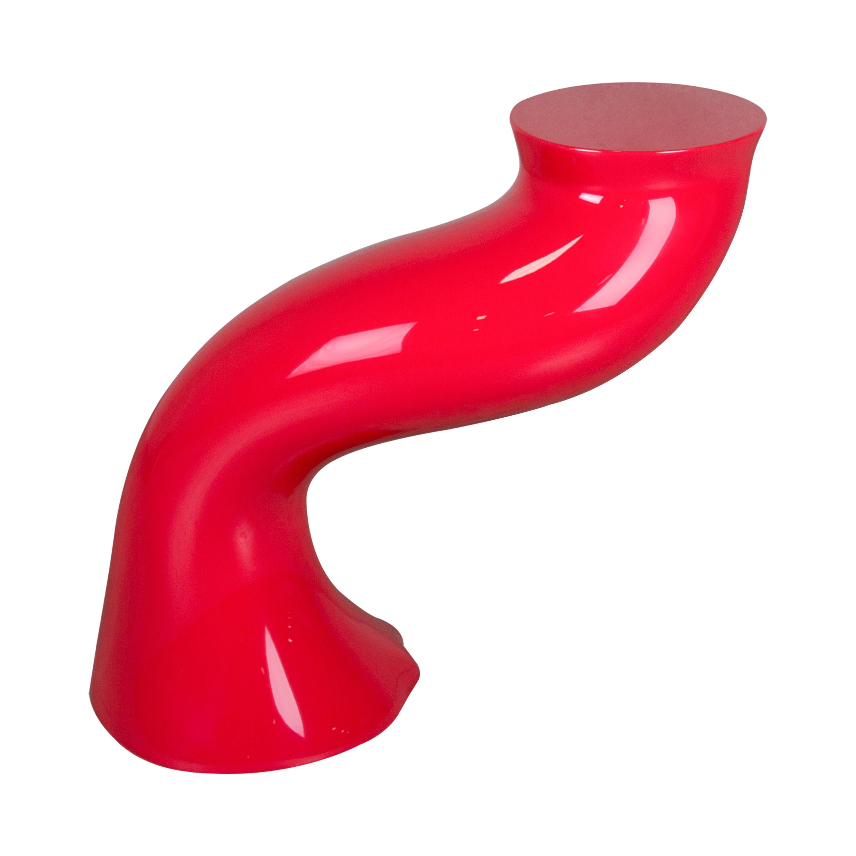 Wendell Castle, Curving Table No. 8, Red, Fiberglass, circa 1969