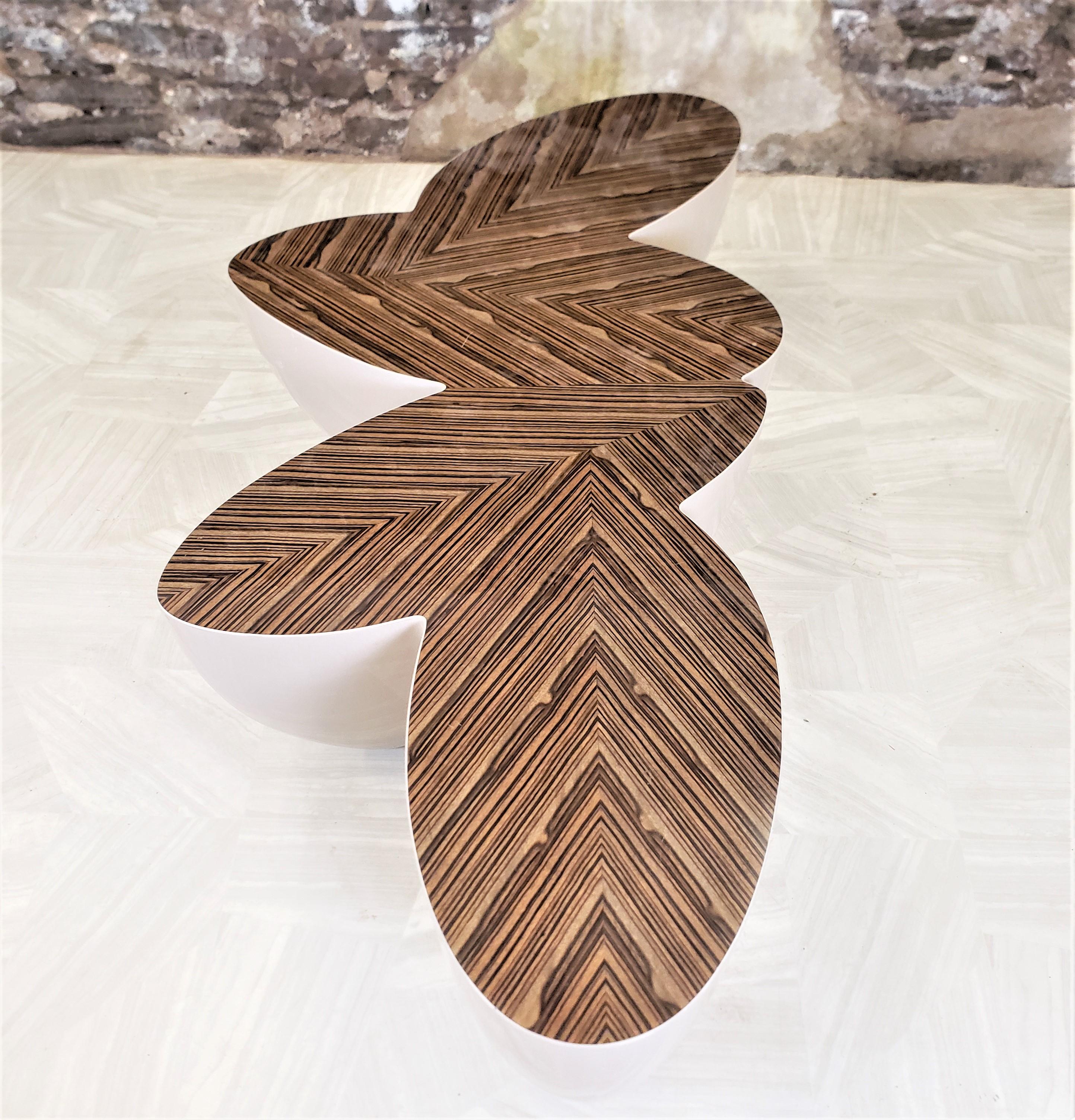Wendell Castle Large 'Sizzle' Four Pod Biomorphic Coffee Table For Sale 1