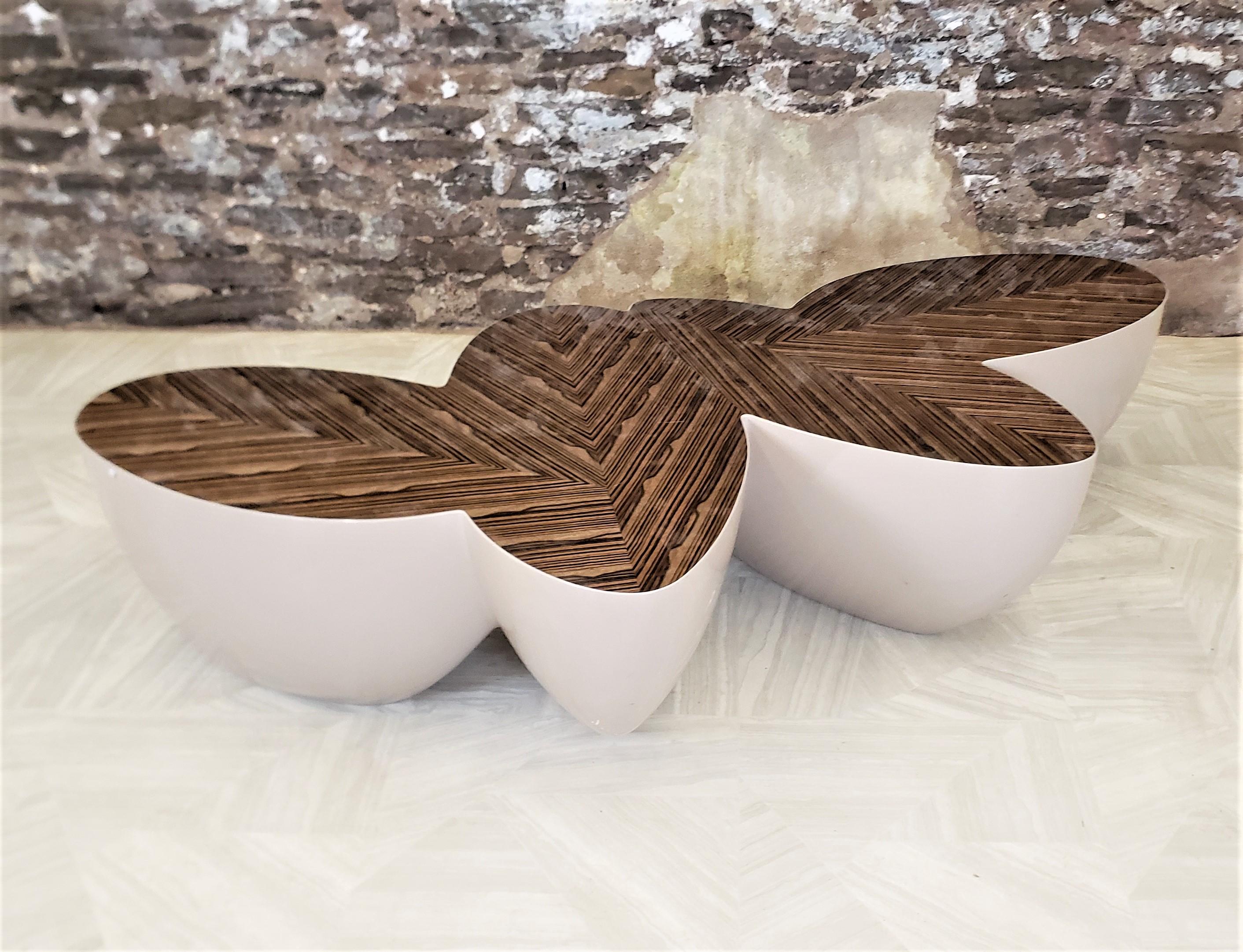 American Wendell Castle Large 'Sizzle' Four Pod Biomorphic Coffee Table For Sale