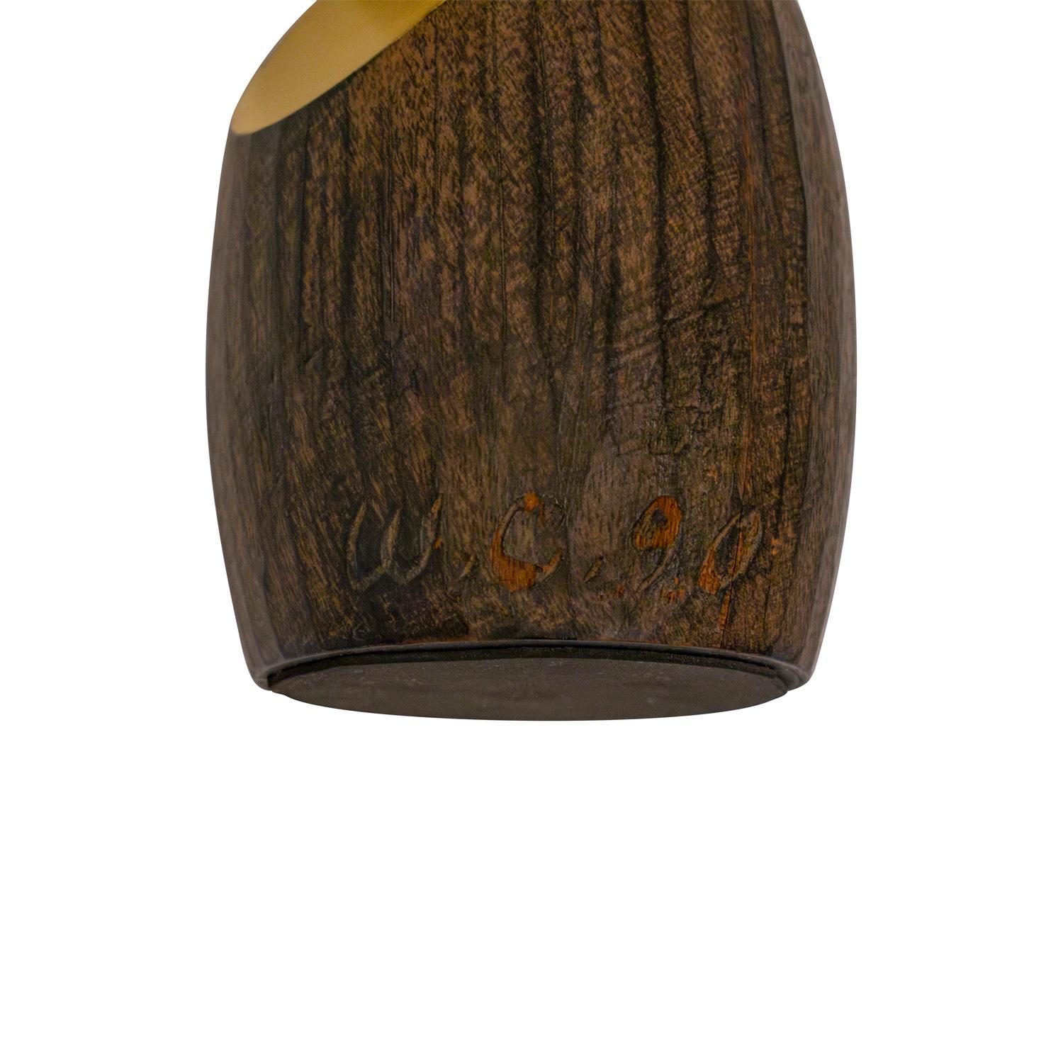 Fatto a mano Rara coppia di portacandele Wendell Castle con foglia d'oro 1990 (firmata e datata) in vendita