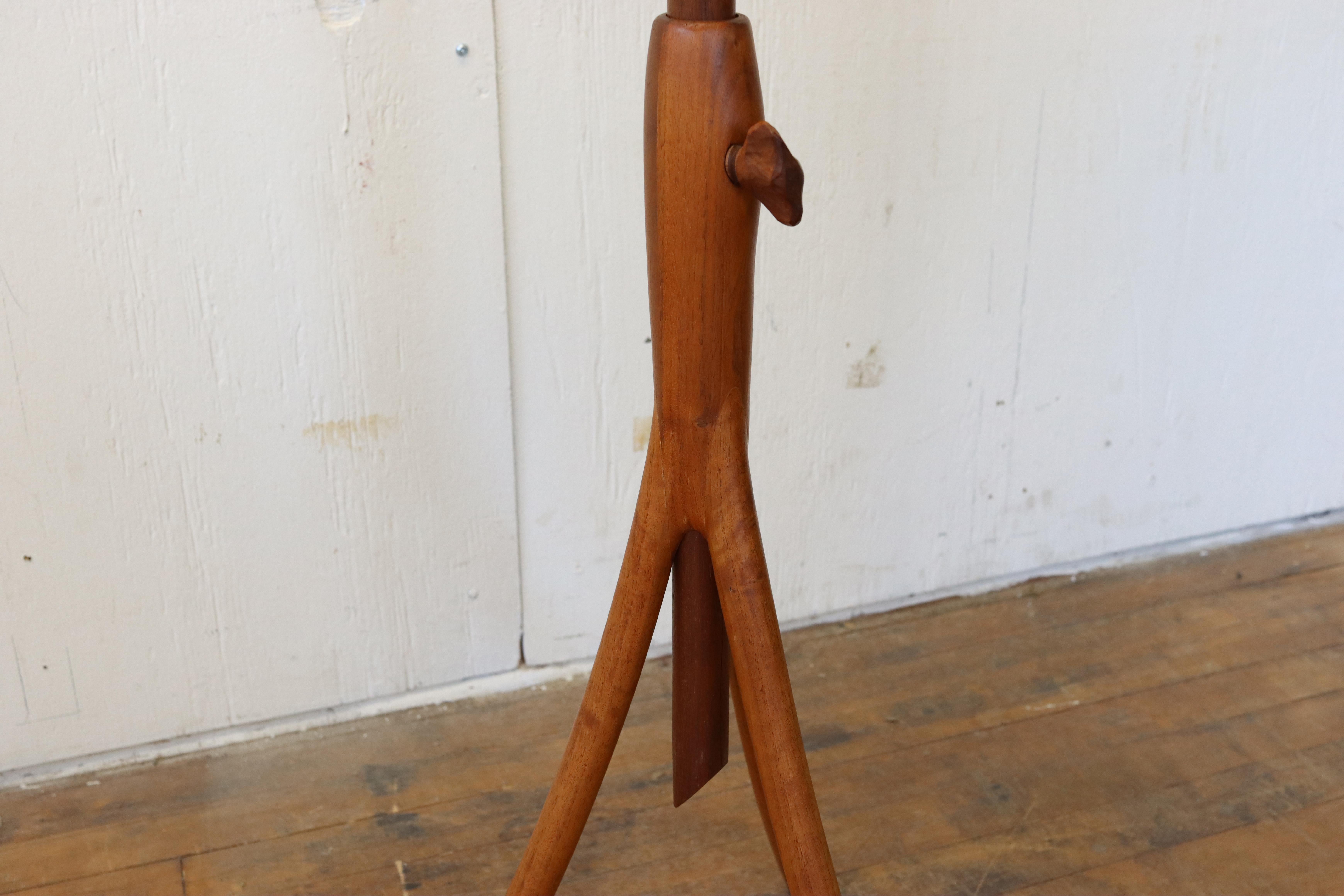 Walnut Wendell Castle Style American Mid-Century Studio Woodworker Music Stand