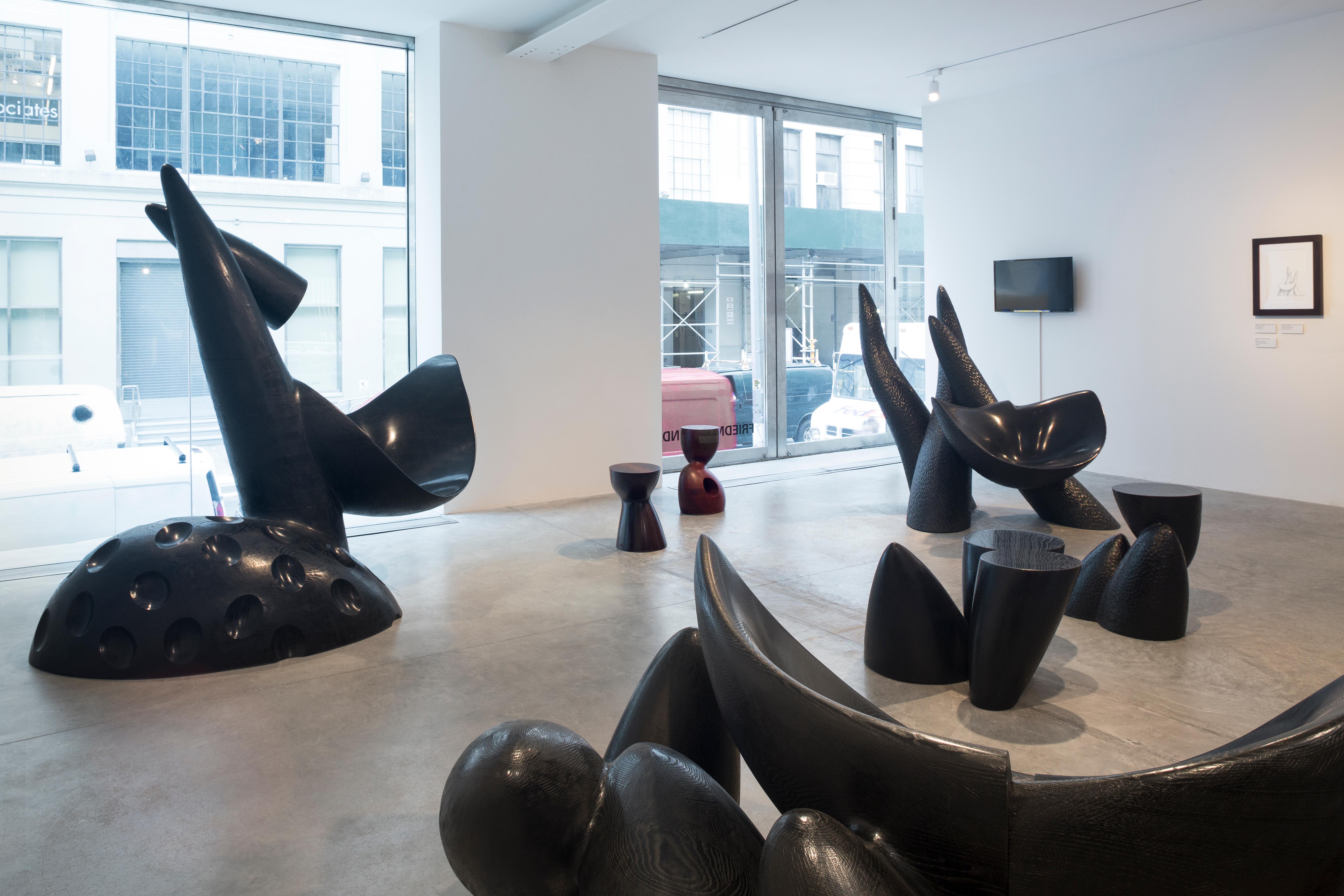 Wendell Castle, Wide Awake, Leopardwood, Red-Brown, Side Table, 2011 In New Condition In New York, NY