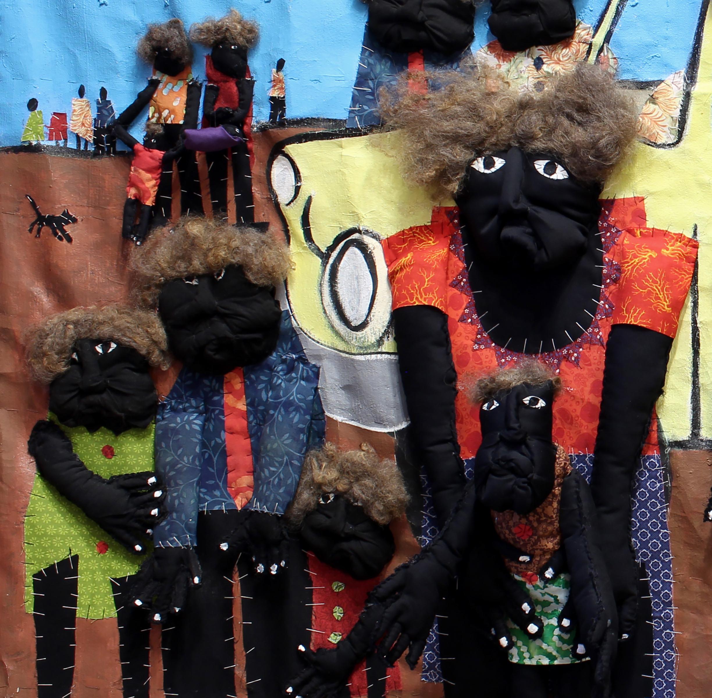 Der in Columbia, South Carolina, lebende Künstler Wendell George Brown kreiert Quilts, die sich mit den Traditionen der afroamerikanischen Quiltkunst und den Negro Spirituals auseinandersetzen. Nachdem er ein Gesangbuch gefunden hatte, das seiner