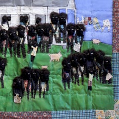 'Swing Low, Sweet Chariot' - quilt - Negro Spirituals - figurative textile