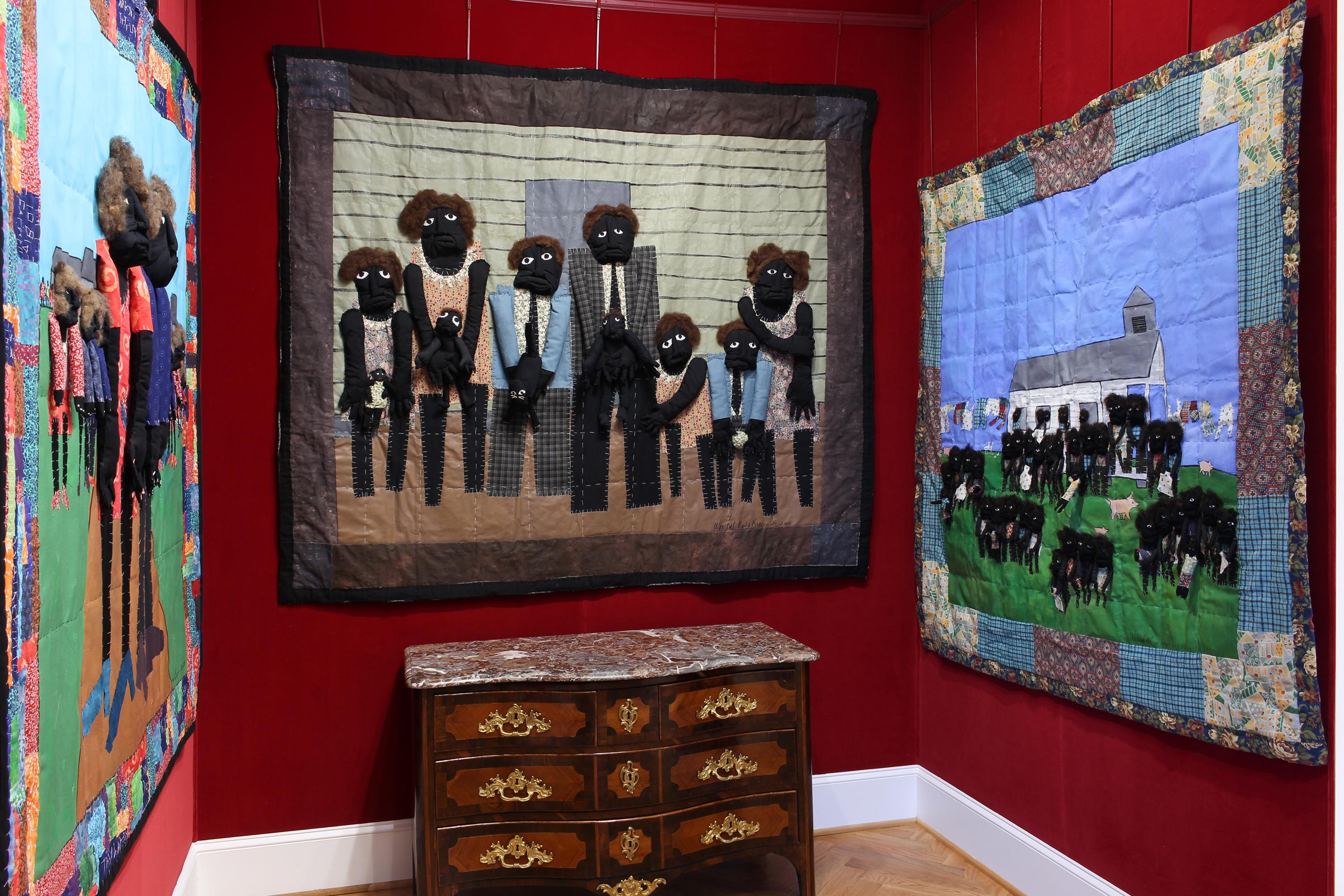 Columbia, South Carolina-based artist, Wendell George Brown creates quilts that explore the traditions of African American quilt-making and Negro Spirituals. After finding a hymnal book that belonged to his maternal grandmother, “Everlasting Life is