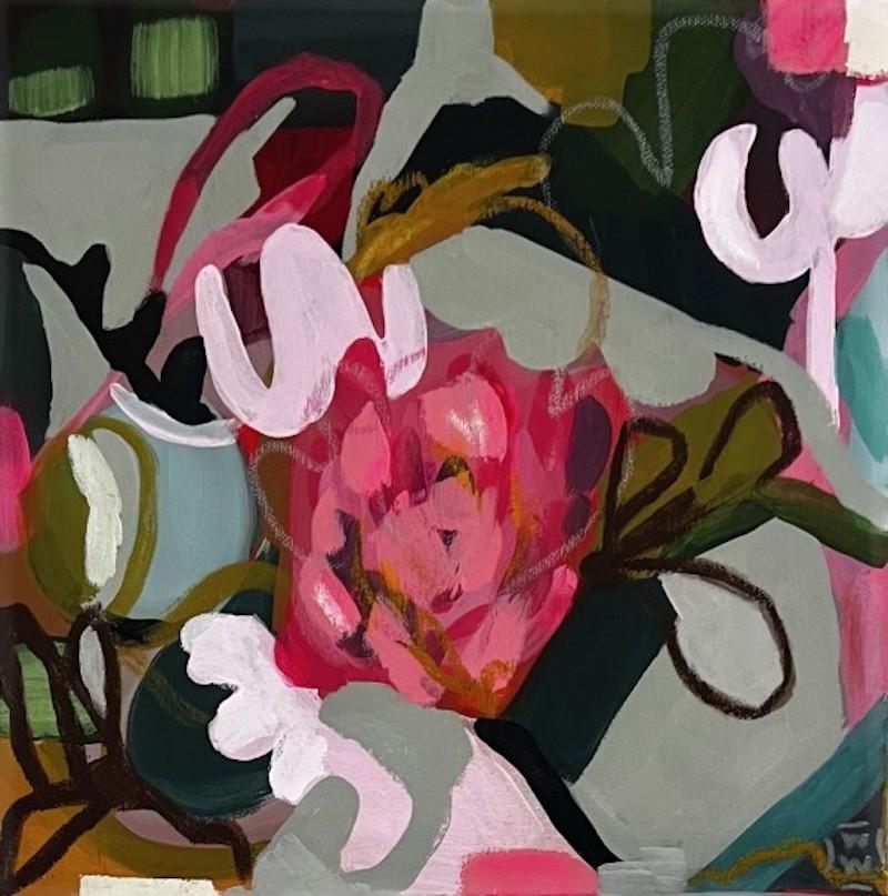 Wendi Weller Landscape Painting - Beatrice, original abstract art, still-life art, landscape painting , affordable