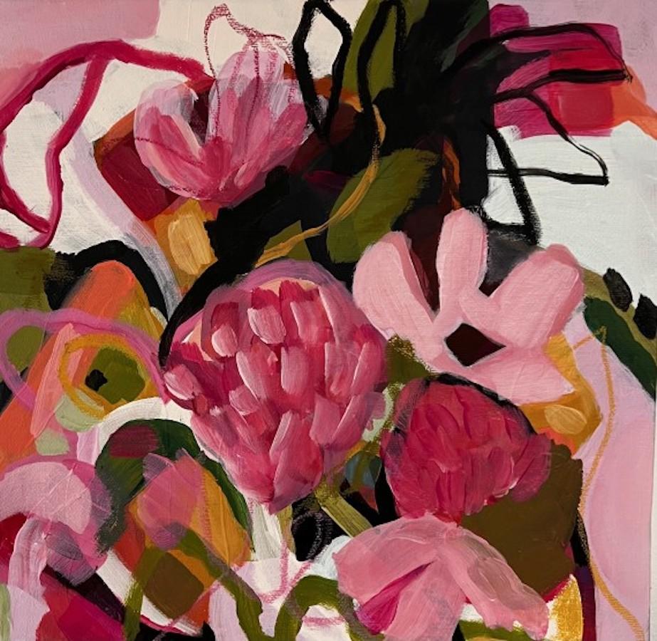 Landscape Painting di Wendi Weller - Imogen, quadro originale, arte astratta, floreale, figurativo, sotto le 500 sterline