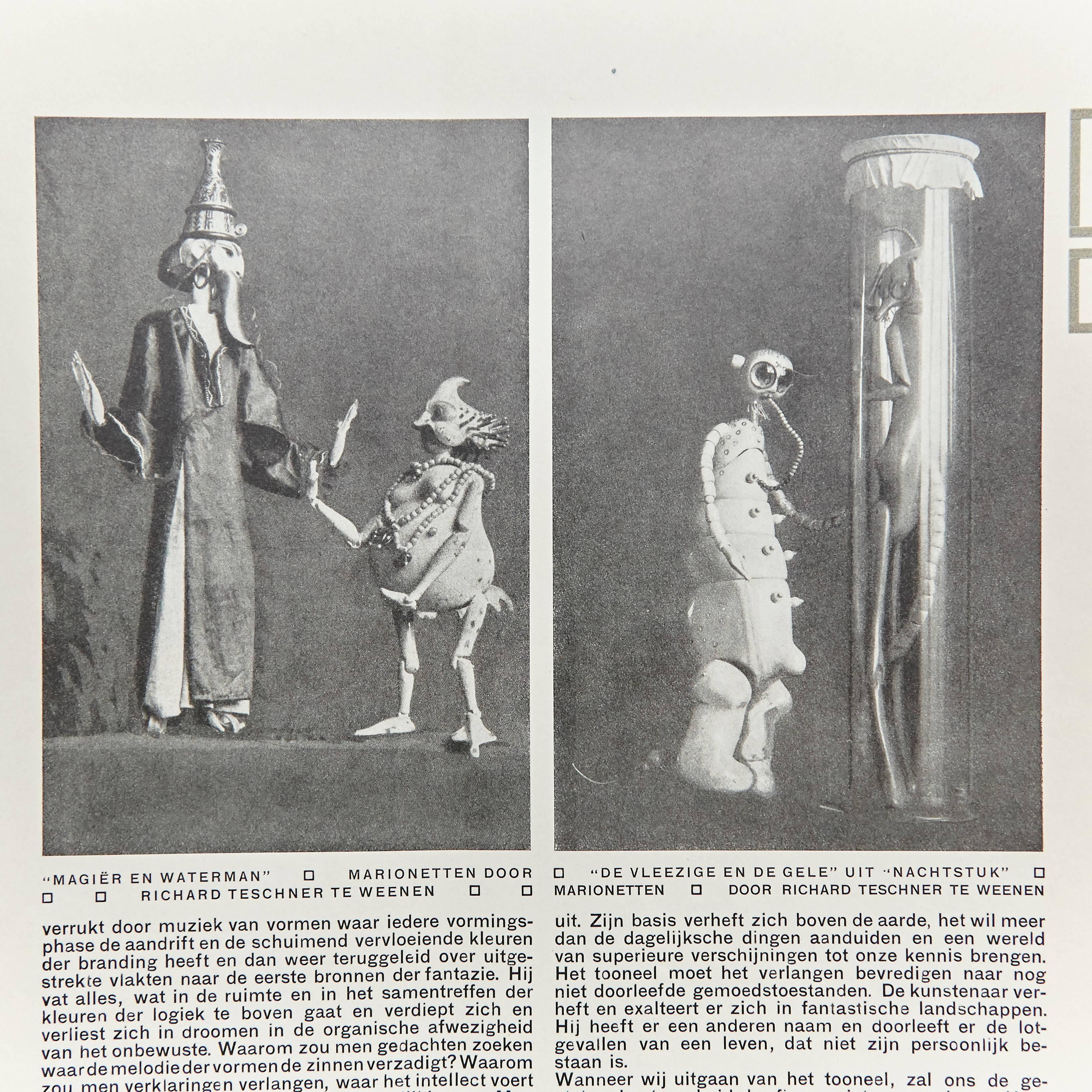 Mid-Century Modern Wendingen, numéro 7/8, couverture de Lion Cachet, 1921 en vente