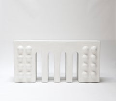 Wendon Console Table in Gypsum & Fiberglass by Brent Warr Studios