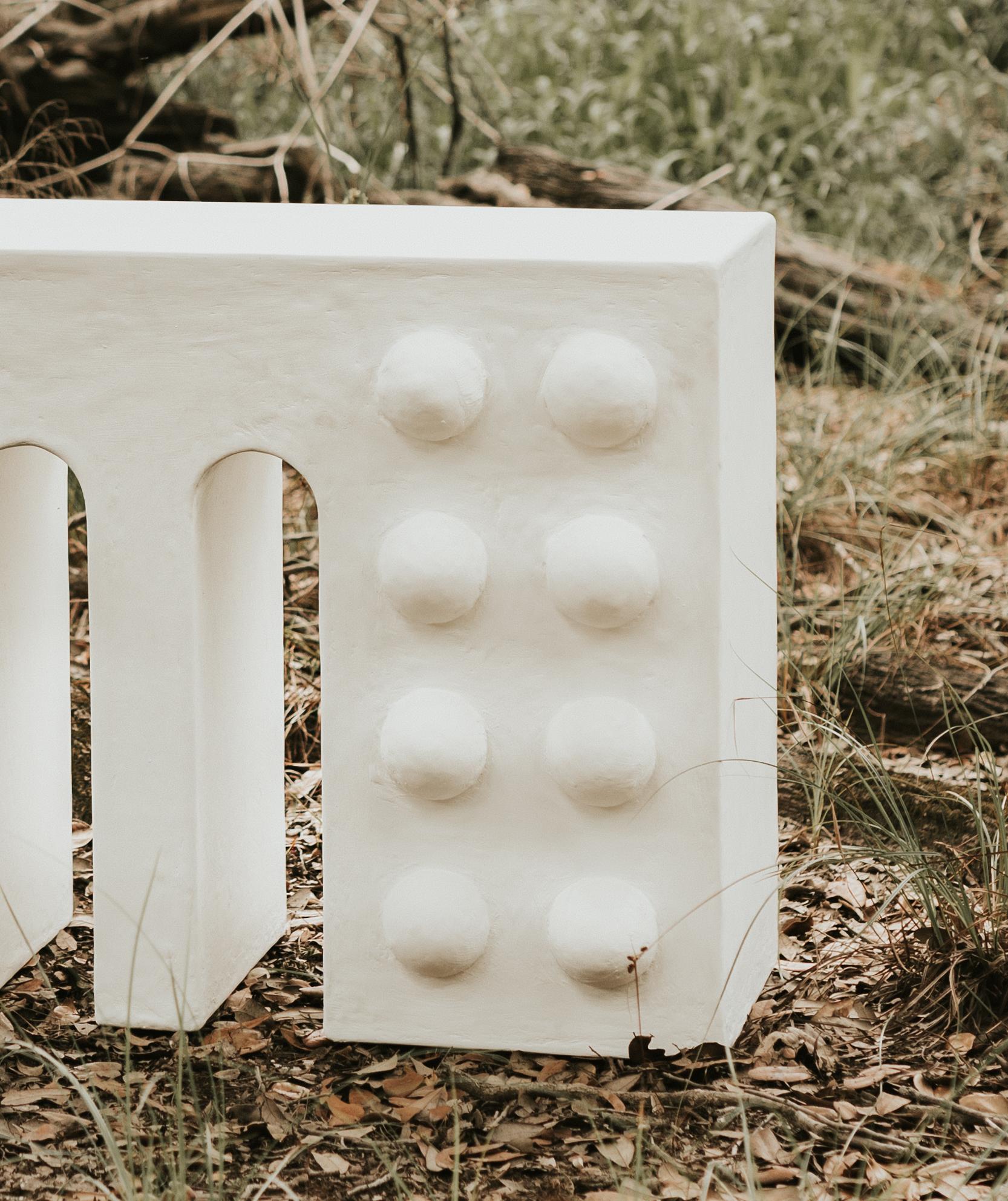 Wendon Console Table in Gypsum & Fiberglass by Brent Warr Studios For Sale 1