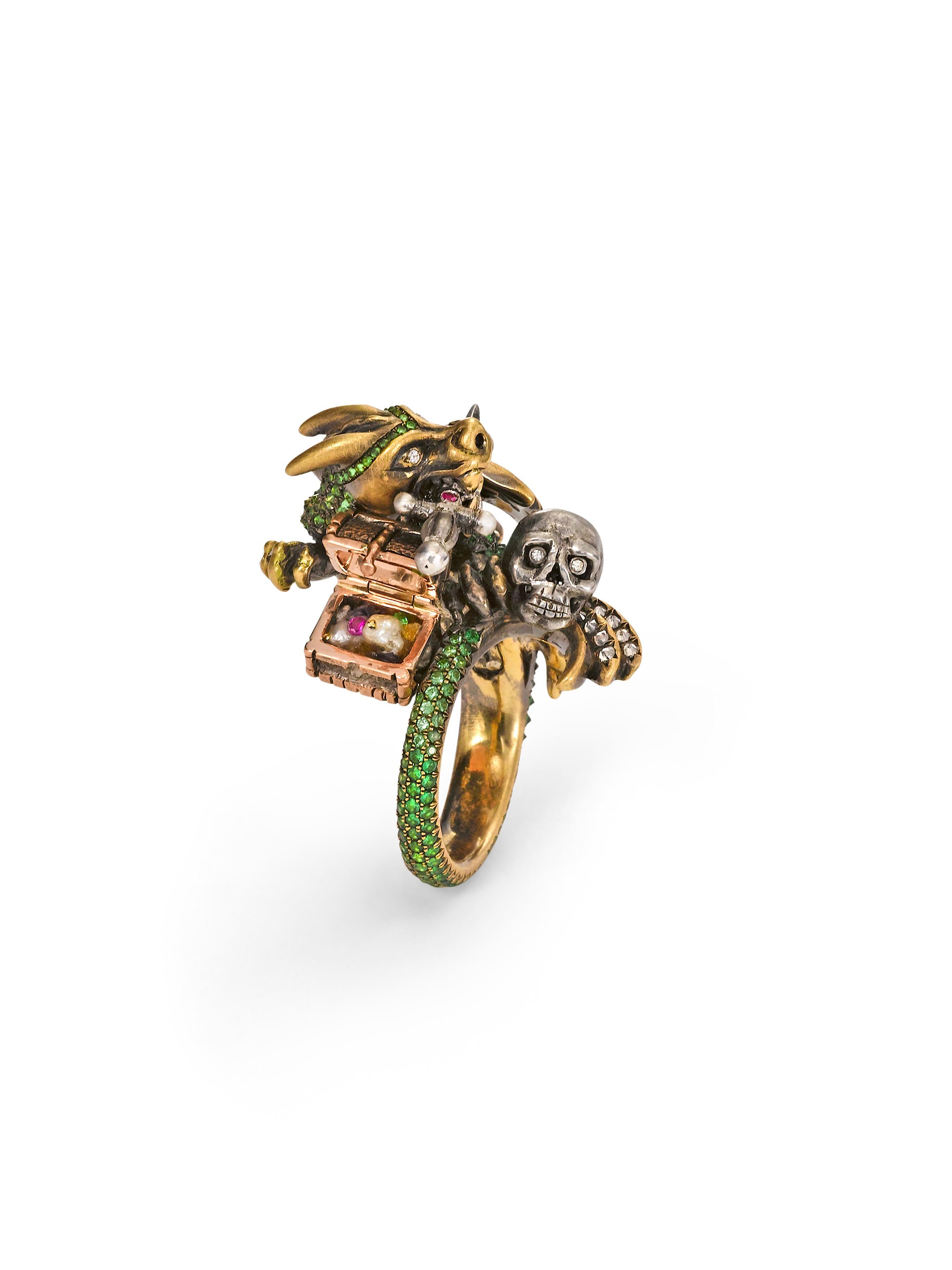 Wendy Brandes 7-Ring Diamond and Colored Gemstone Animal-Design Collection 10
