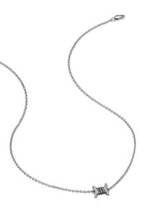 Wendy Brandes Barbed Wire Diamond and Platinum Necklace