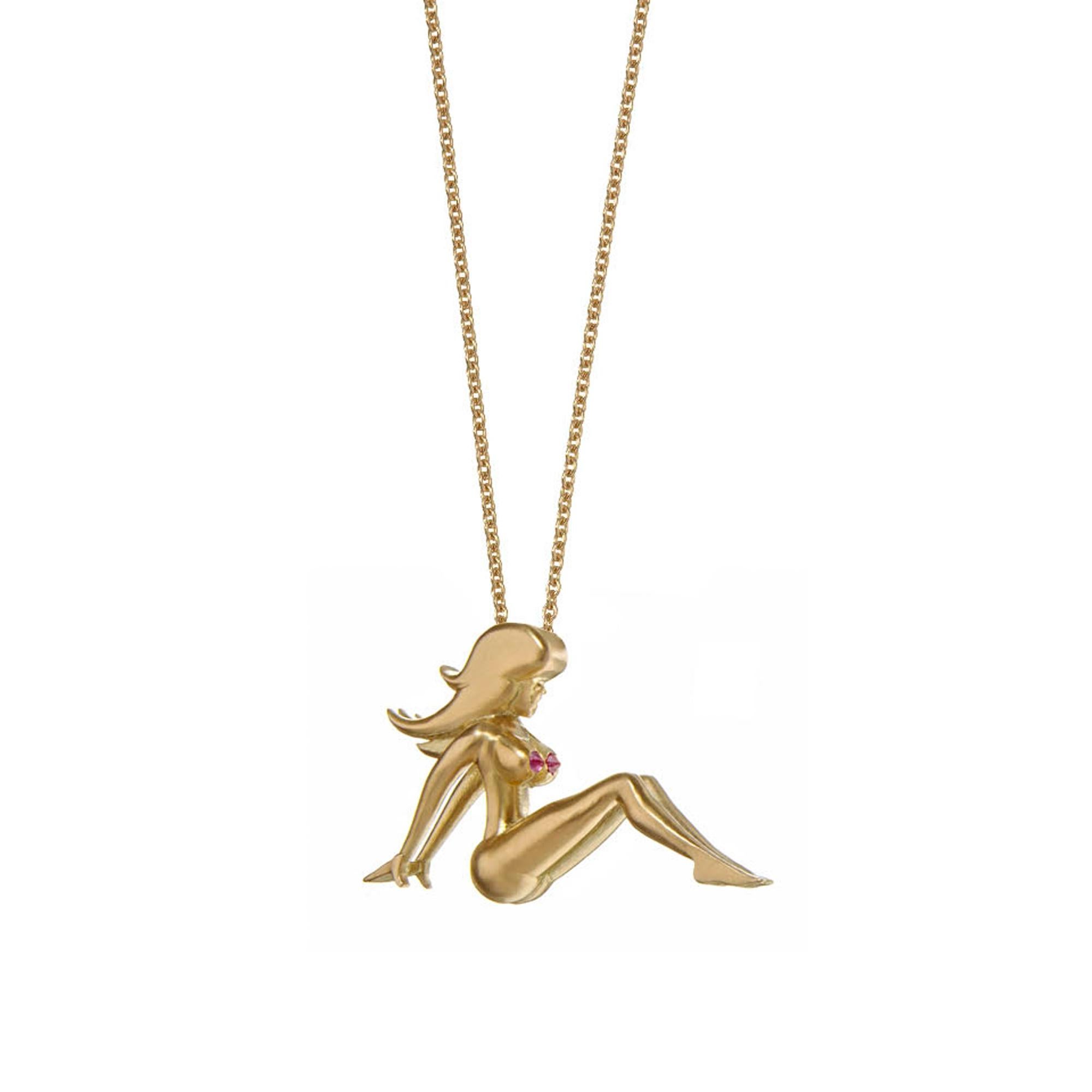 mudflap girl necklace
