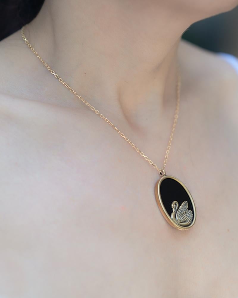 swan locket