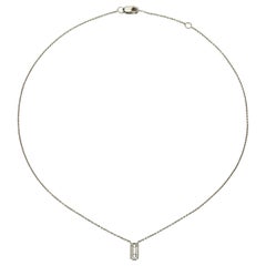 Wendy Brandes Punk Razor Blade Choker Diamond and Platinum Necklace