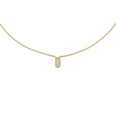 Wendy Brandes Punk Razor Blade Gold Diamond Choker Necklace