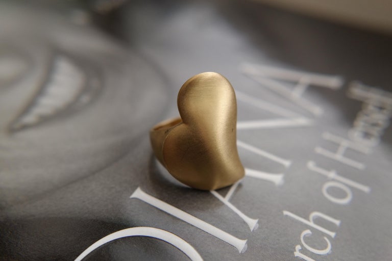 Wendy Brandes Slanted Heart Gold Ring 4