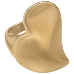 Wendy Brandes Slanted Heart Gold Ring