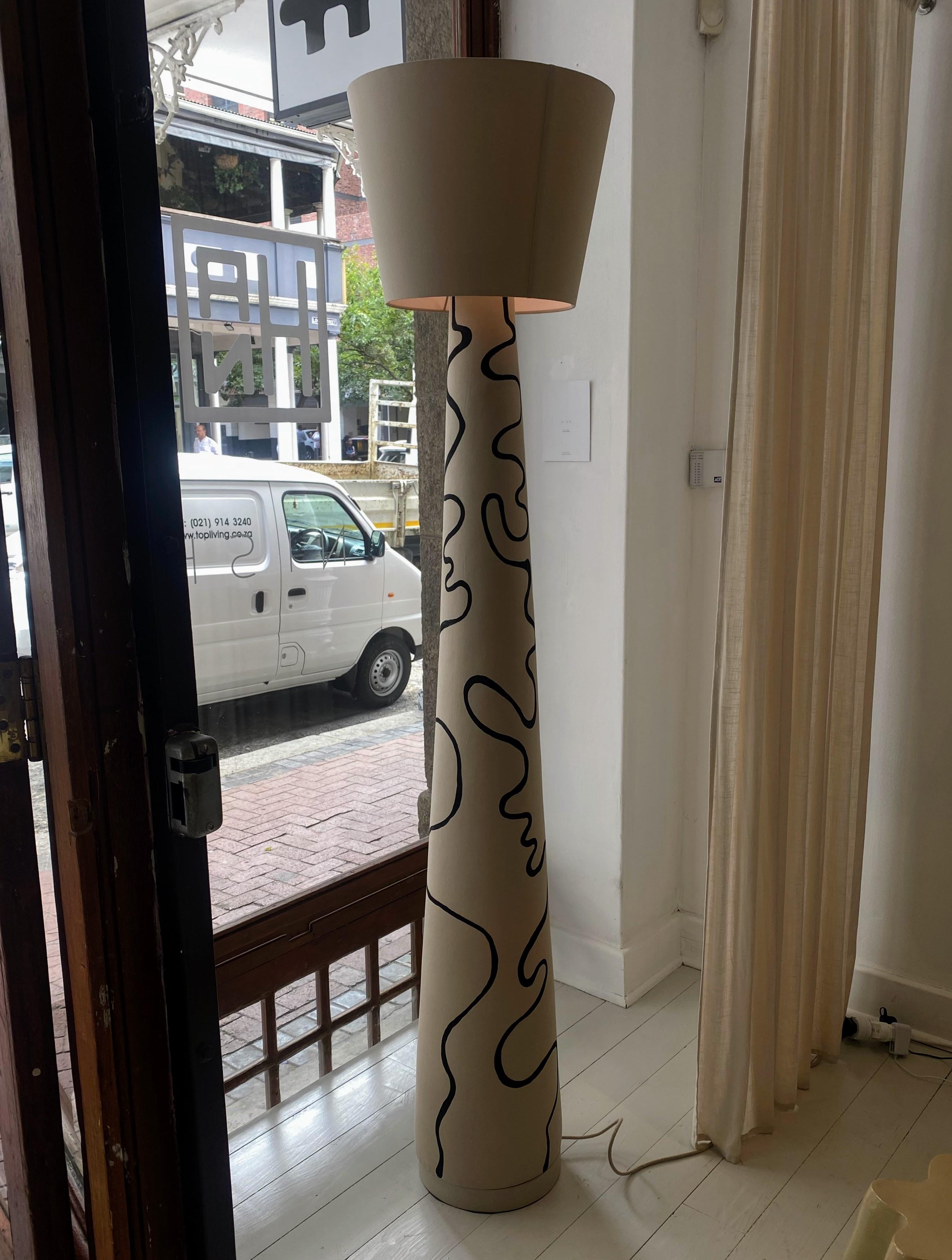 Wendy Floor Lamp by Nish Studio
Dimensions: ⌀ 47 x H 210 cm
Materials: Fabric


N I S H is a Cape Town based Fashion and Furniture design studio. N I S H creates contemporary, elegant and progressive designs that salute the contradiction between