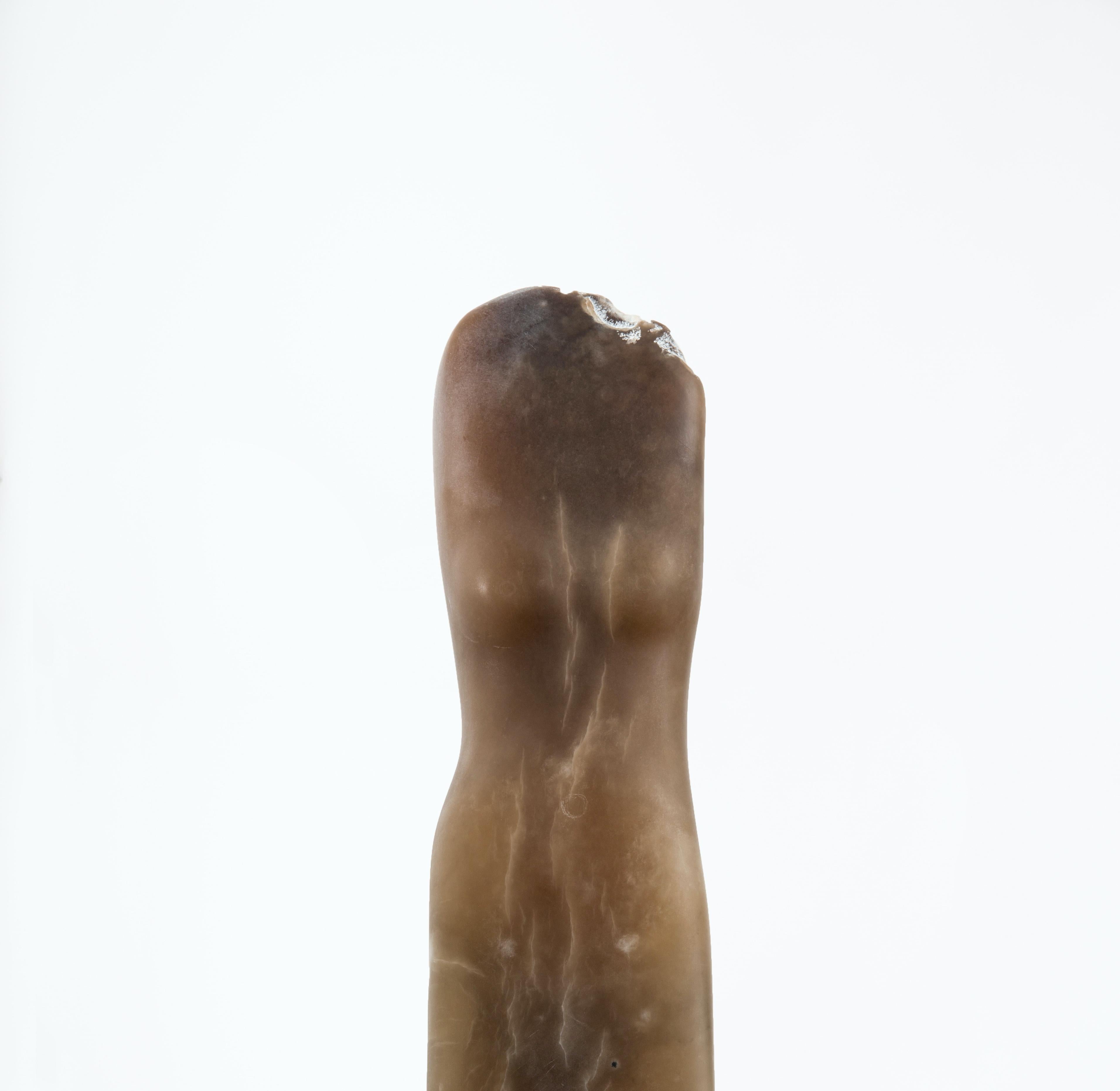 Américain Wendy Hendelman - Sculpture de torse en albâtre brun, 2018 en vente
