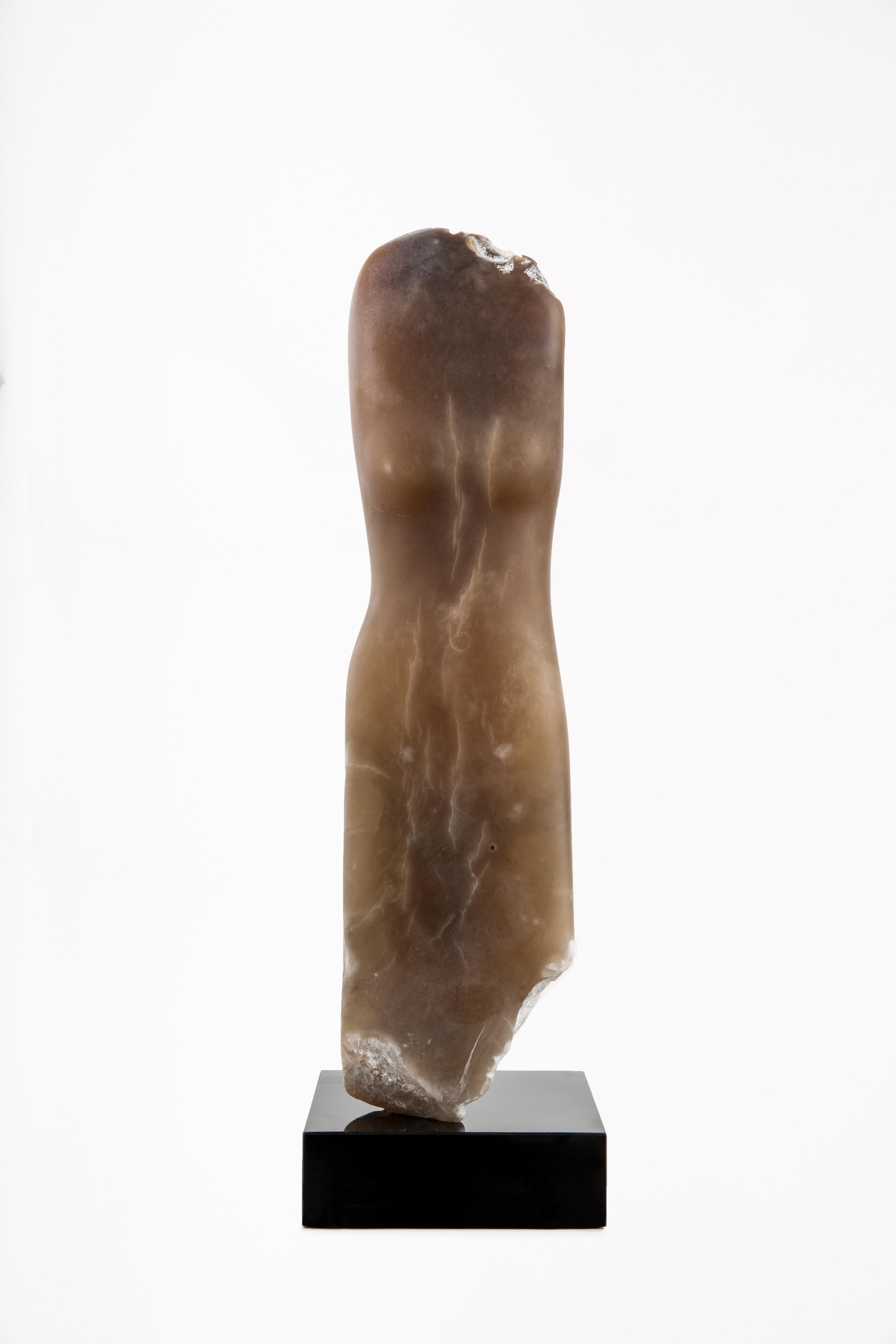 Wendy Hendelman - Sculpture de torse en albâtre brun, 2018 Neuf - En vente à New York, NY
