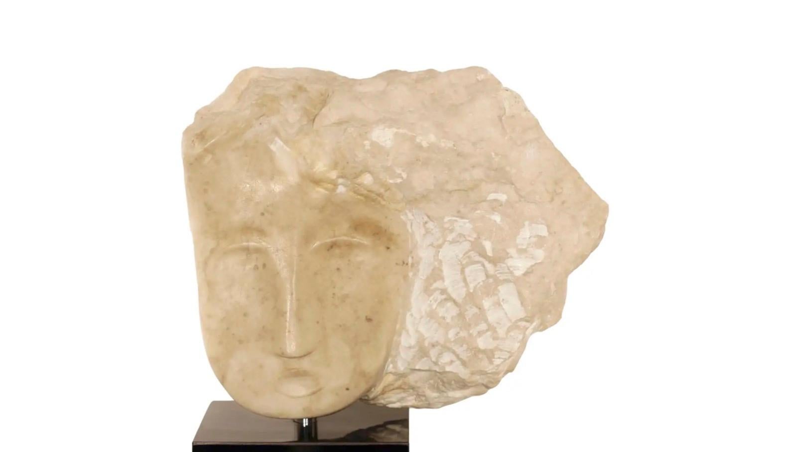 marble head sculpture