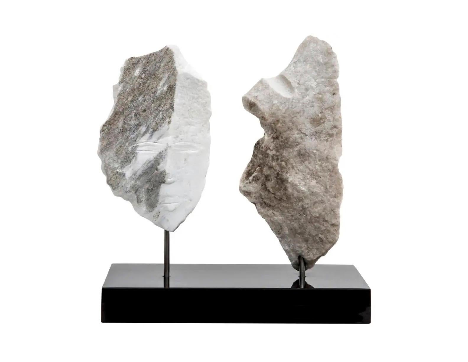 Moderno Scultura di testa e torso in marmo di Wendy Hendelman, 2020 in vendita
