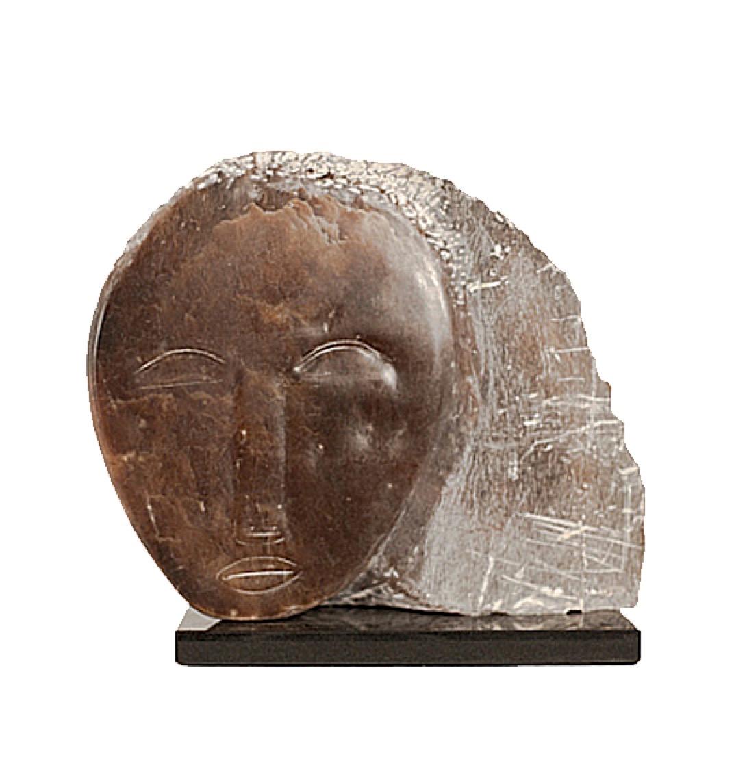 Wendy Hendelman Tiger's Eye Head Sculpture, 2015 In Excellent Condition For Sale In New York, NY