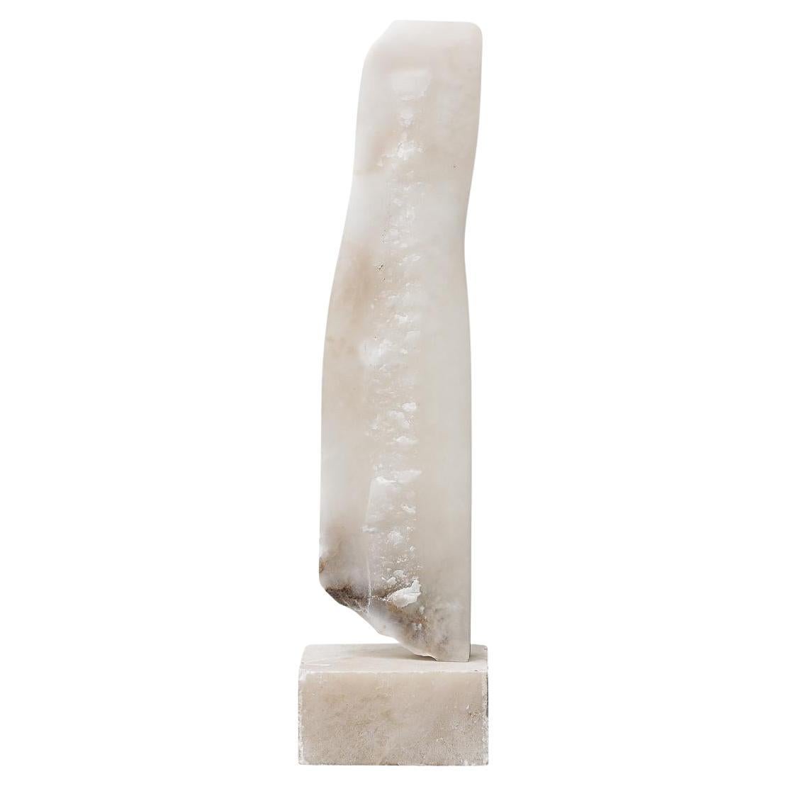 Wendy Hendelman White Alabaster Torso Sculpture, 2025