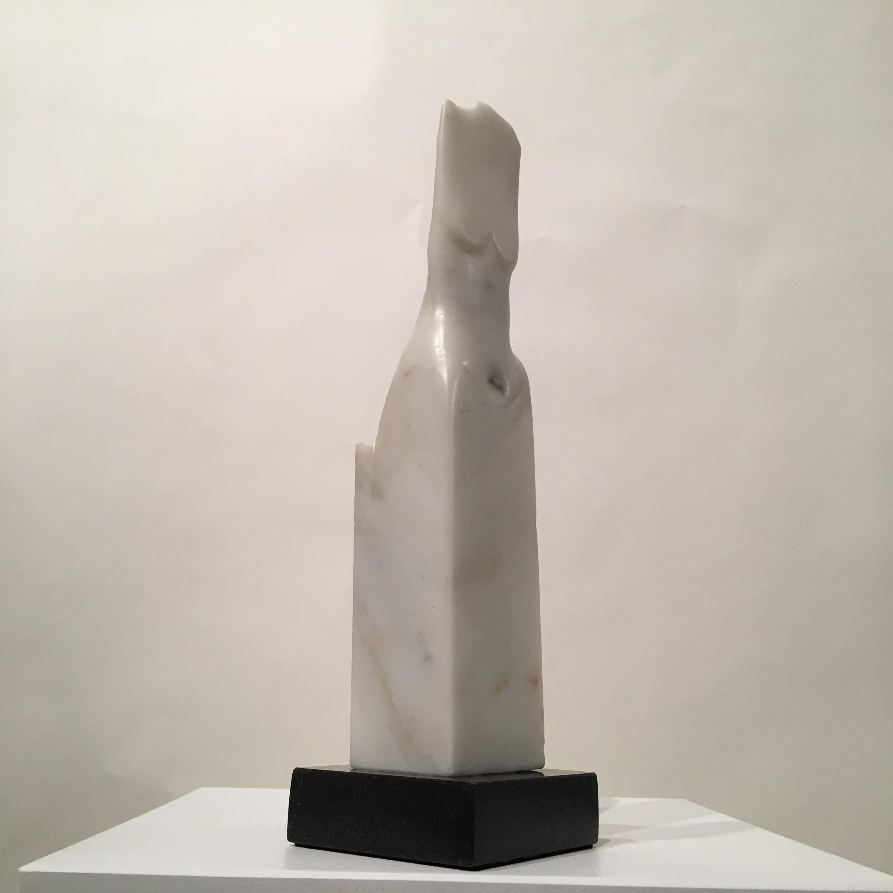 Modern Wendy Hendelman White Marble Torso Sculpture, 2018 For Sale