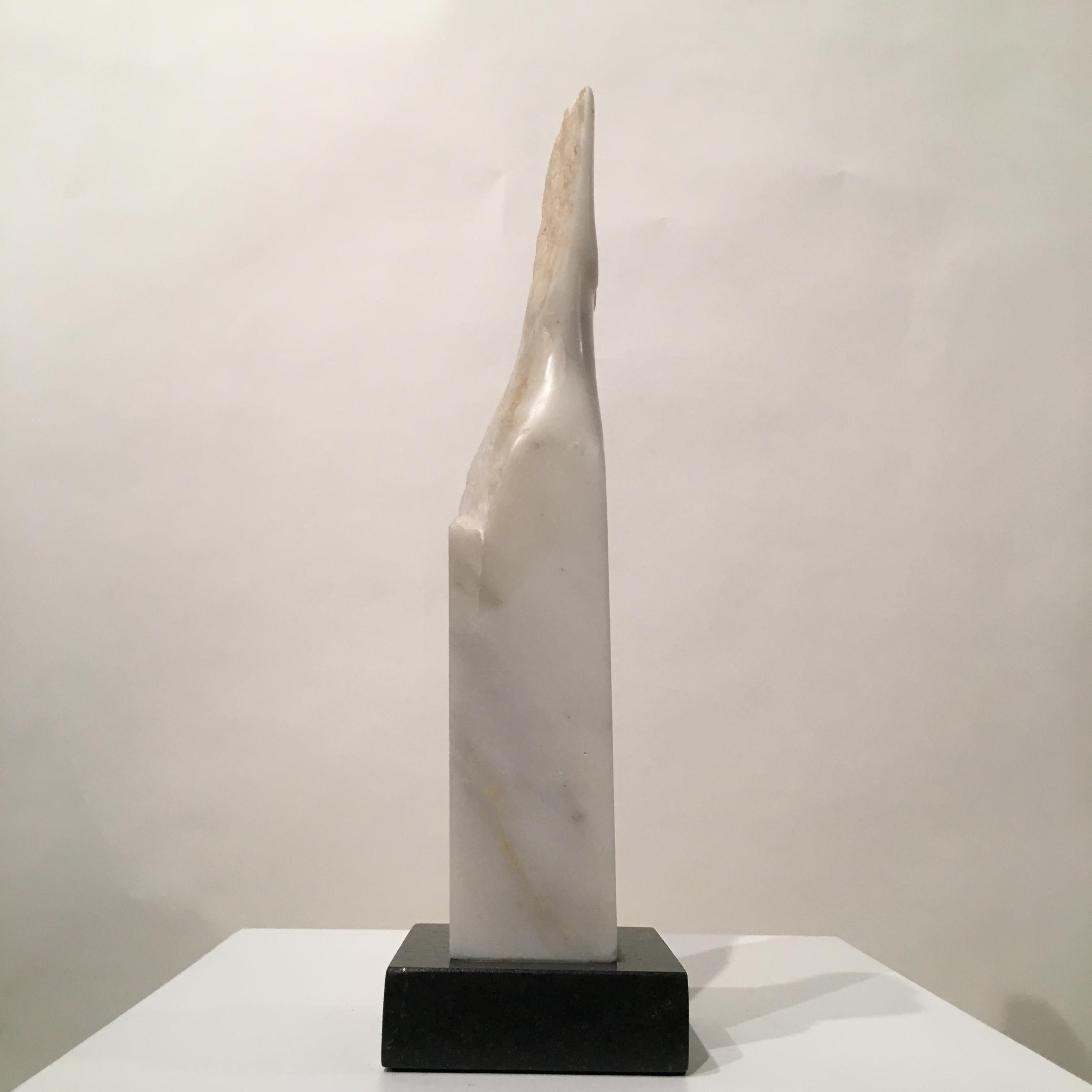 American Wendy Hendelman White Marble Torso Sculpture, 2018 For Sale