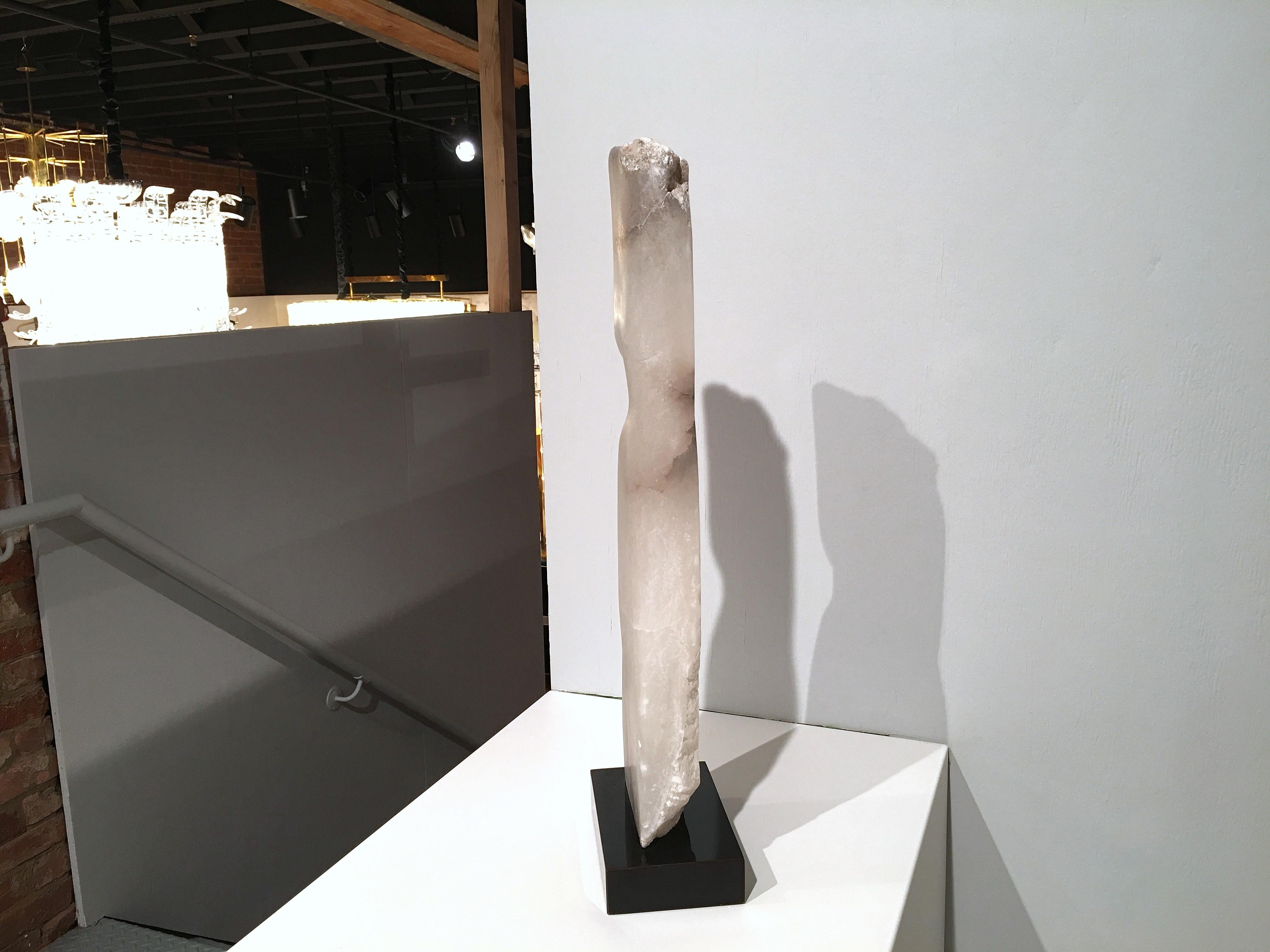 Modern Wendy Hendelman White Marble Torso Sculpture, 2018 For Sale