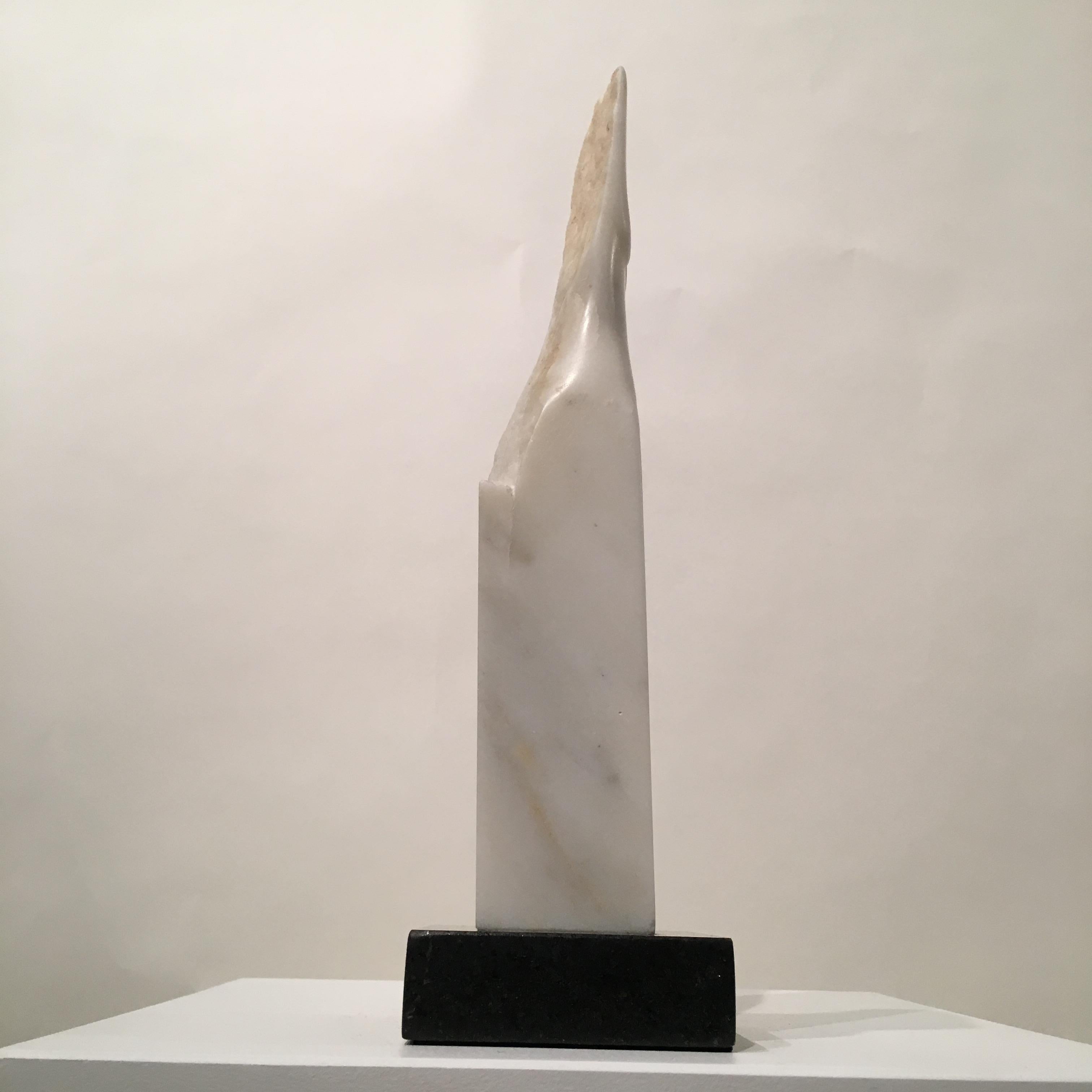 Carved Wendy Hendelman White Marble Torso Sculpture, 2018 For Sale