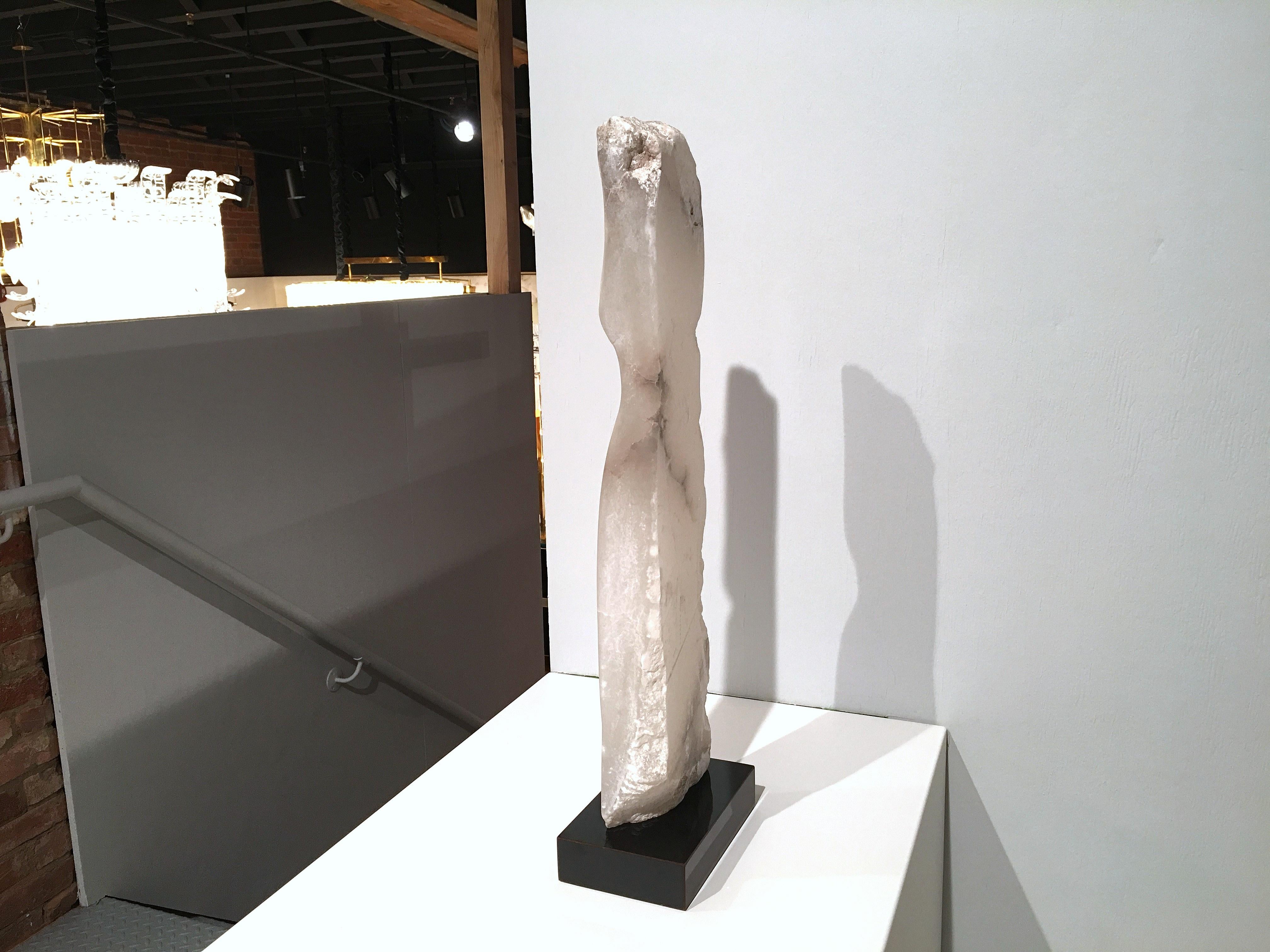 American Wendy Hendelman White Marble Torso Sculpture, 2018 For Sale