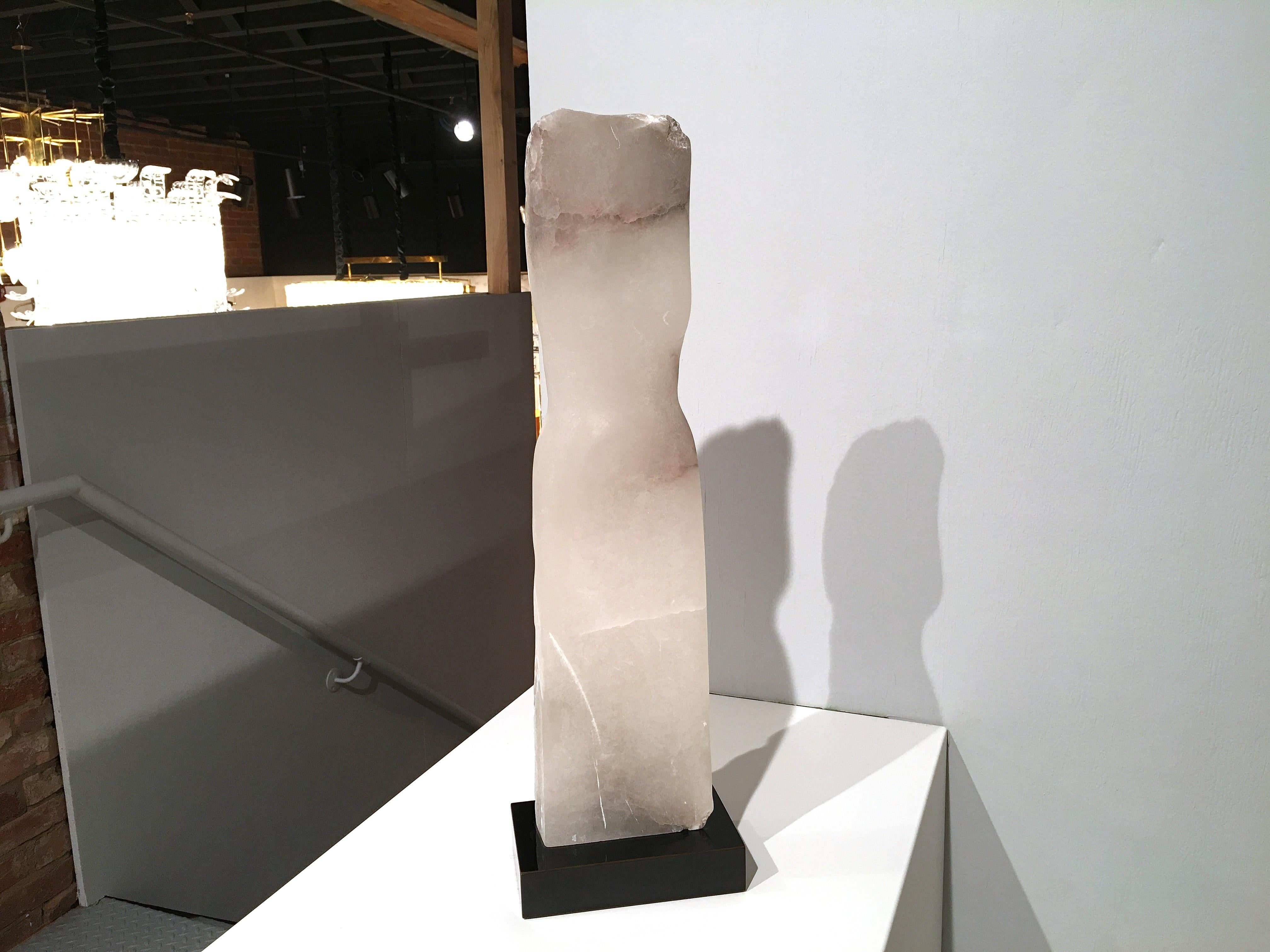 Wendy Hendelman White Marble Torso Sculpture, 2018 For Sale 1