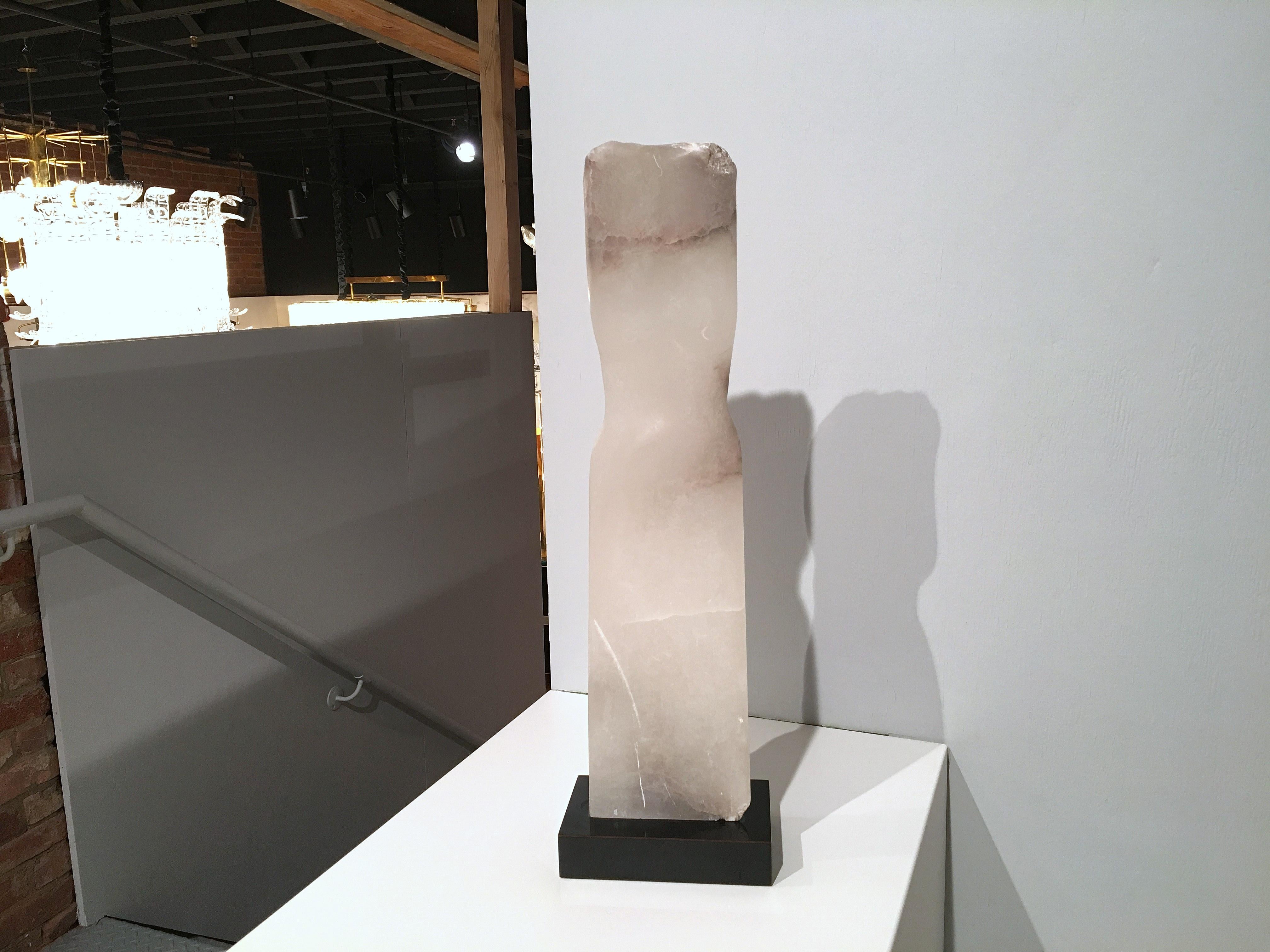 Wendy Hendelman White Marble Torso Sculpture, 2018 For Sale 2