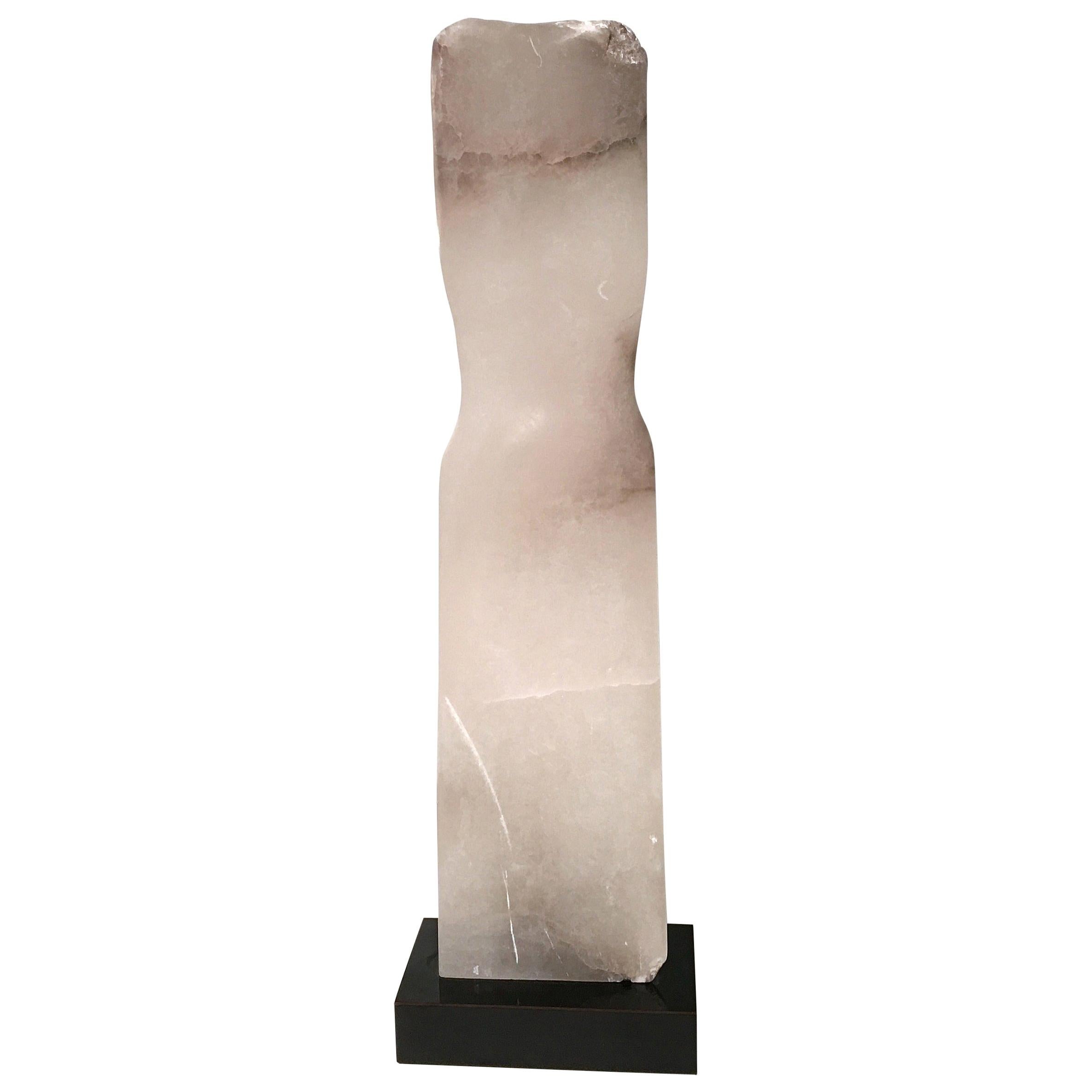 Wendy Hendelman White Marble Torso Sculpture, 2018 For Sale