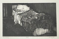 Bed Etching 8/20 by Wendy Jean Holt, Contemporary, Mounted, 1980s