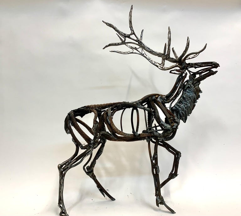 Wendy Klemperer Still-Life Sculpture - Bugling Elk