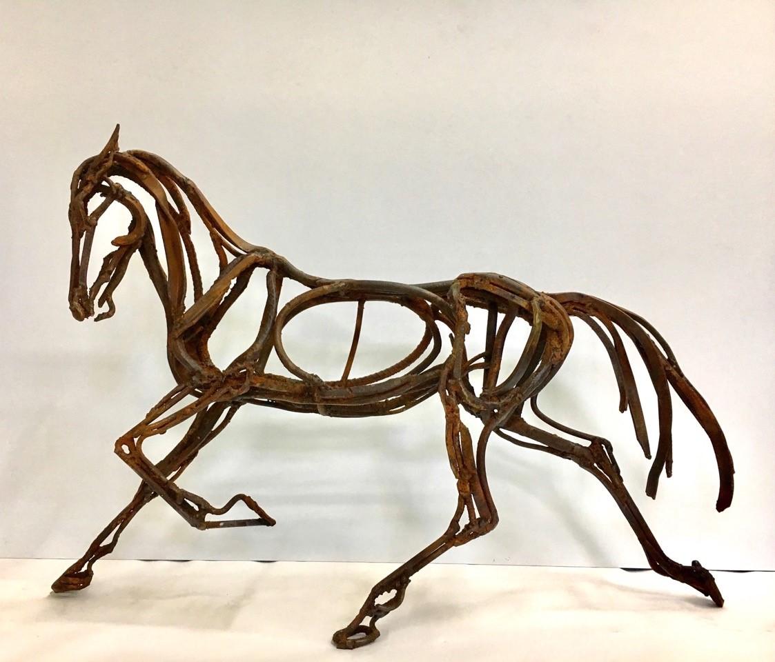 Wendy Klemperer Figurative Sculpture - Carthartt Horse