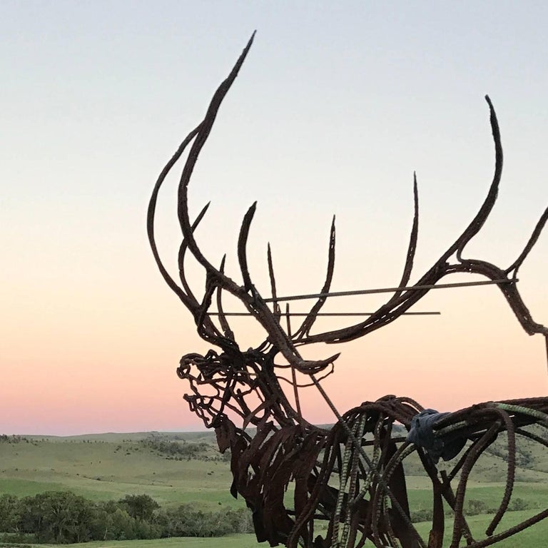 Grande Elk  - Contemporary Sculpture by Wendy Klemperer