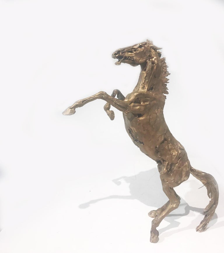 Wendy Klemperer Abstract Sculpture - Rearing Horse