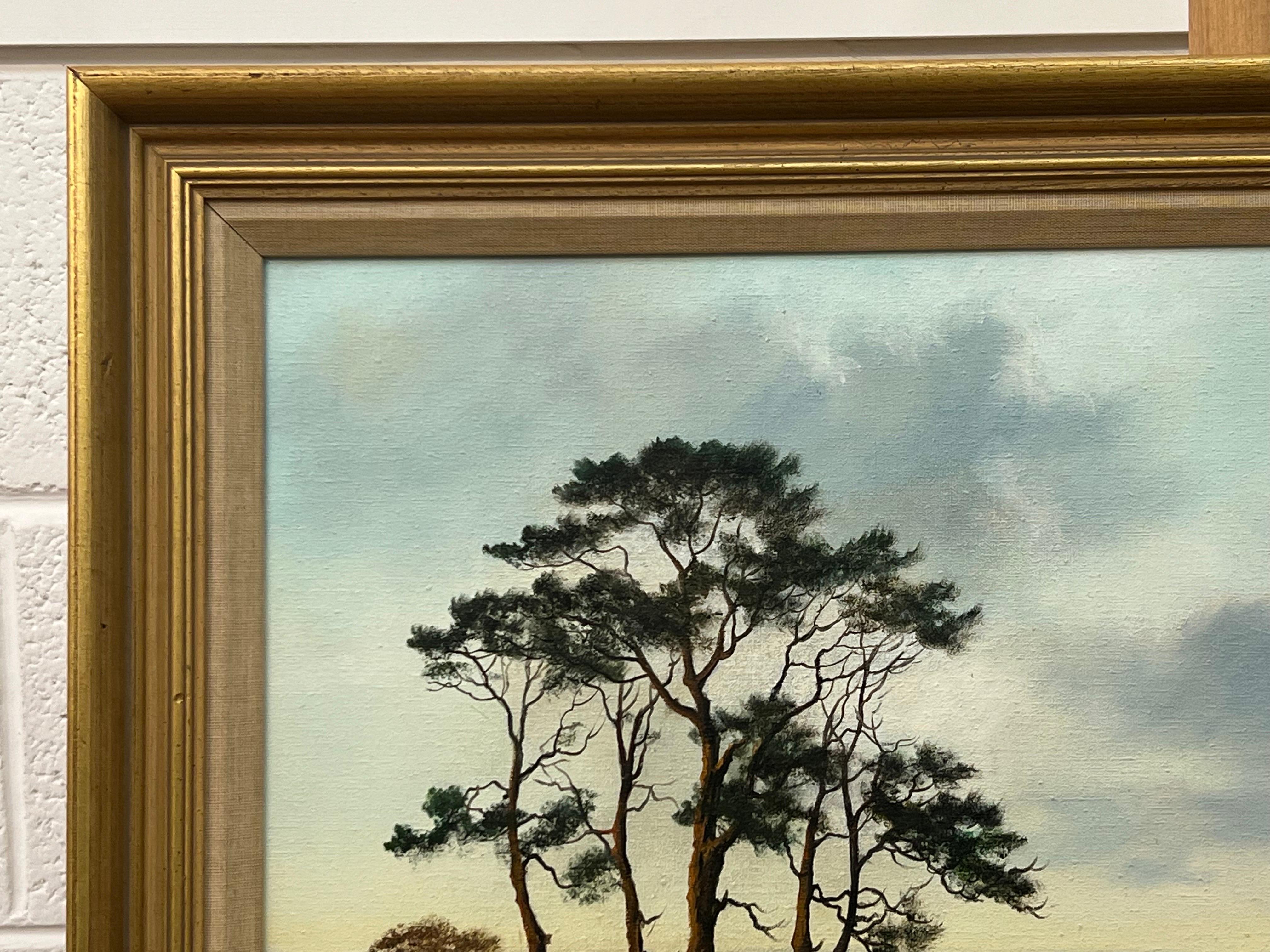 Sheep & Tree Landscape in the English Countryside by 20th Century British Artist 2